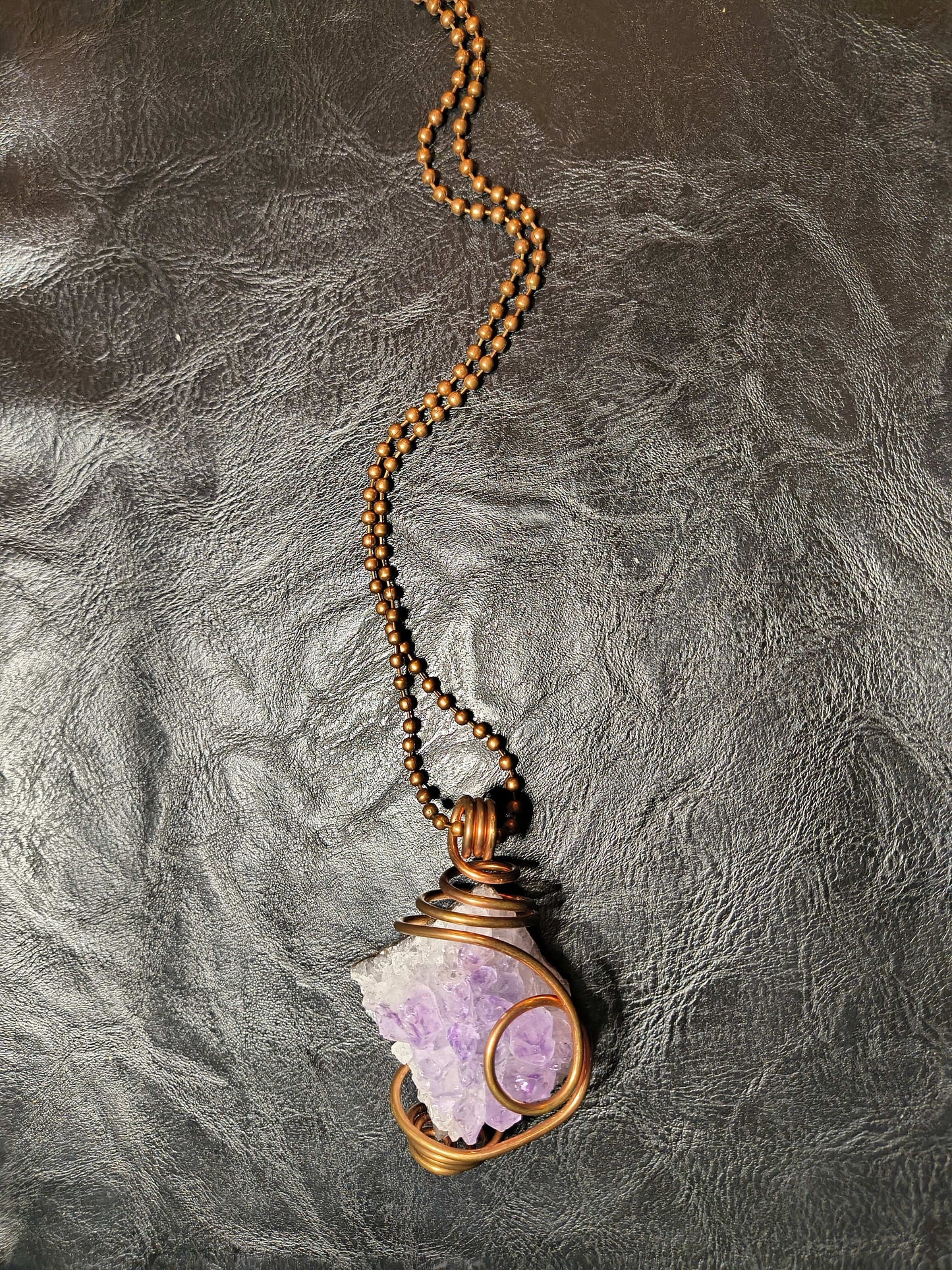 Amethyst Cluster Necklace