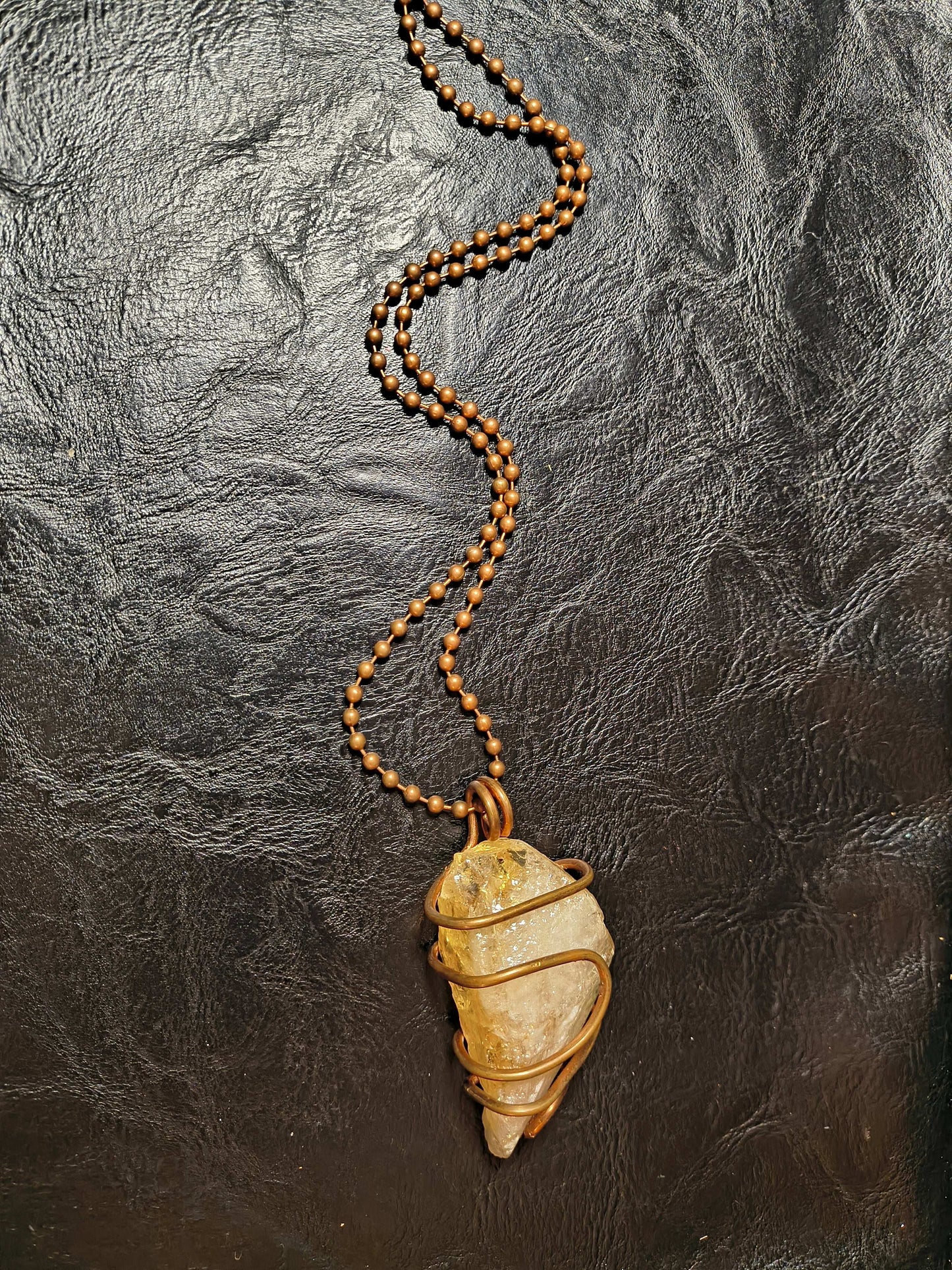 Citrine Cluster Necklace