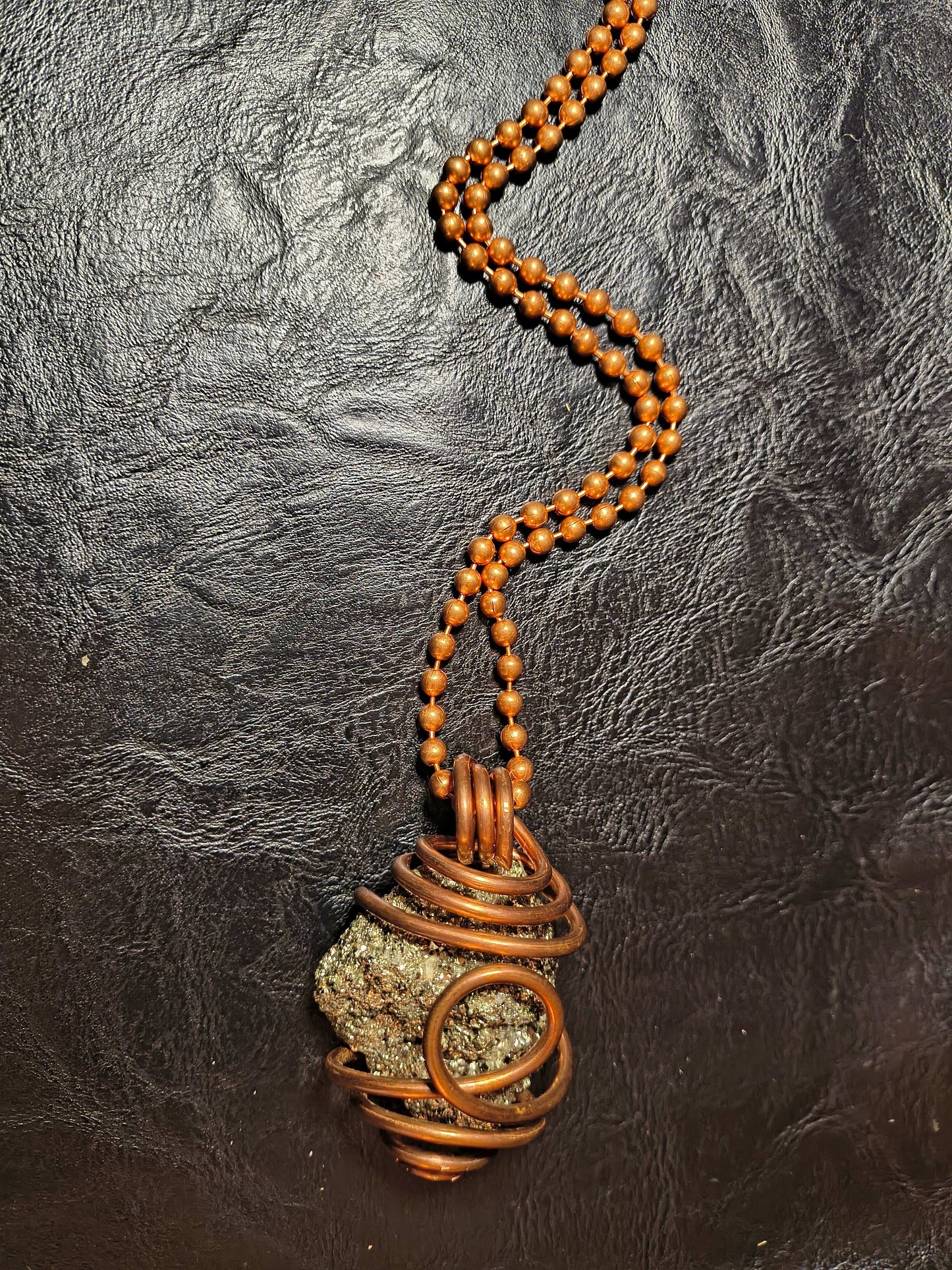 Pyrite Cluster Necklace