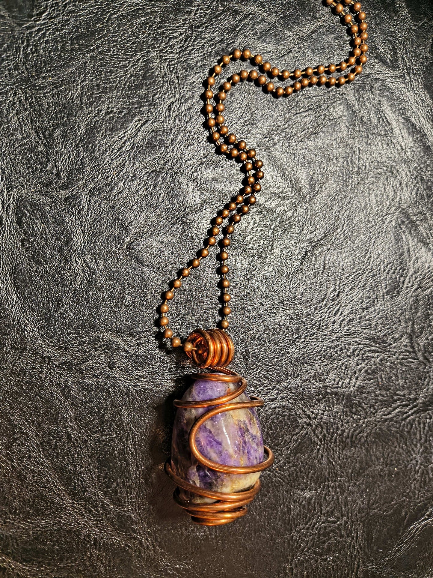 Polished Amethyst Necklace