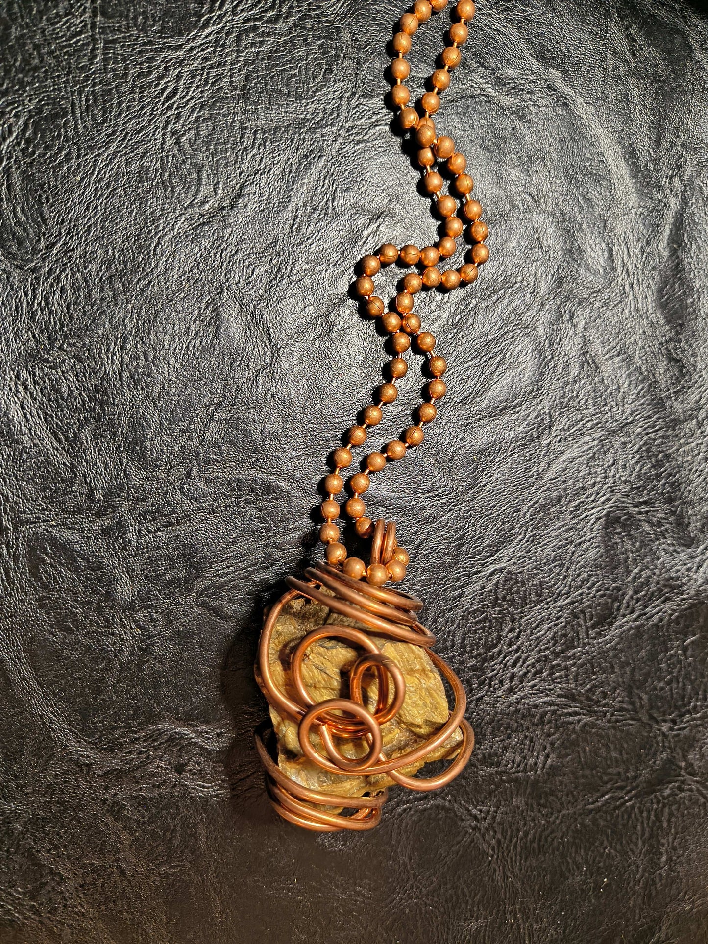 Raw Tigers Eye Necklace