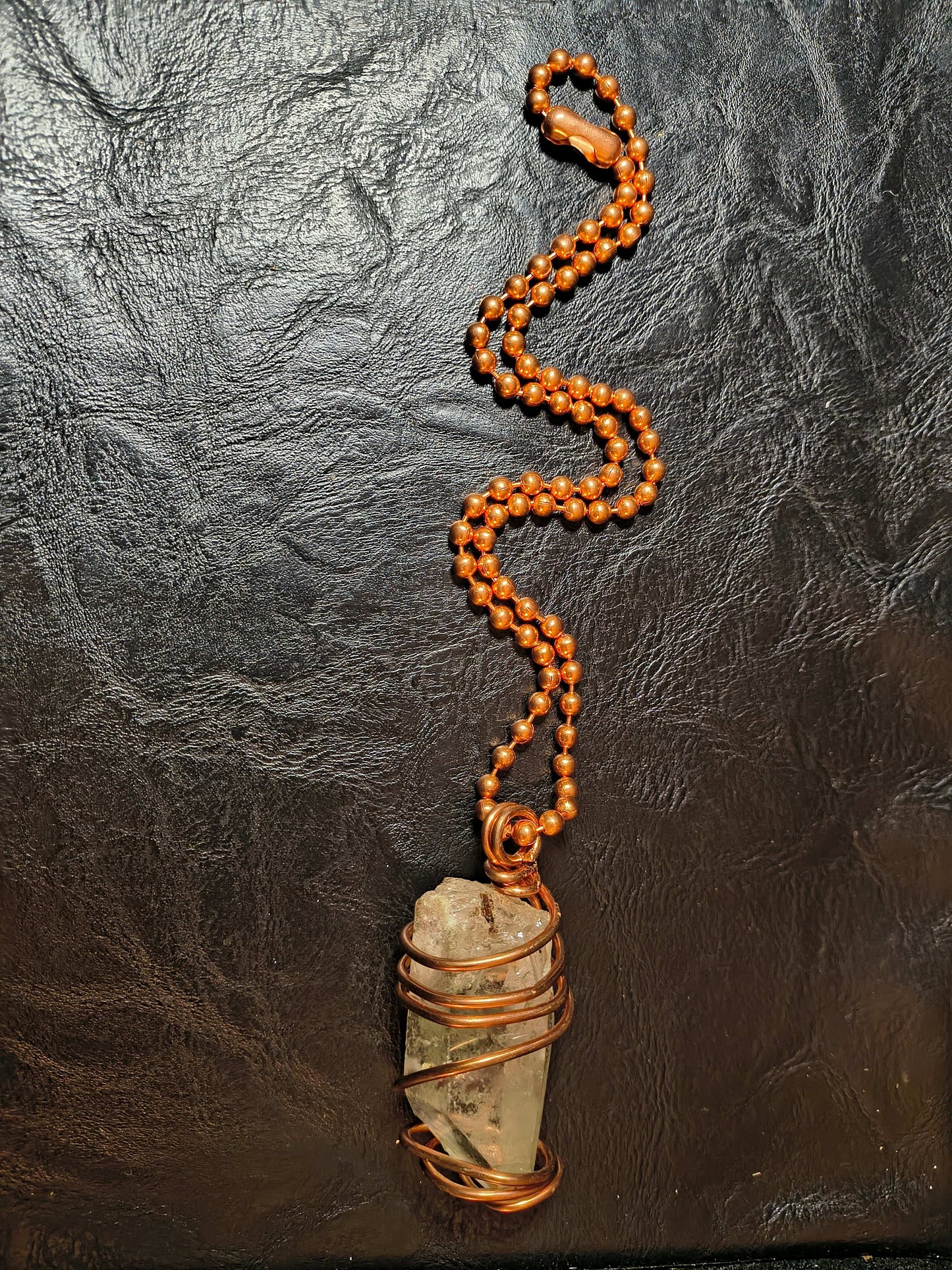 Large Crystal Quartz Point Necklace