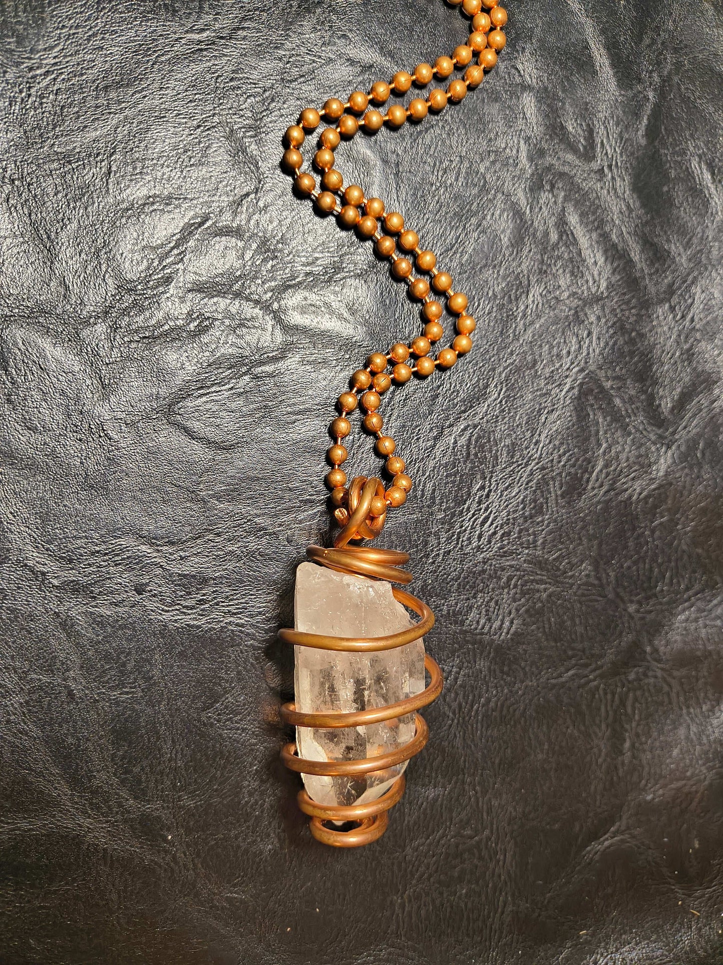Crystal Quartz Point Necklace