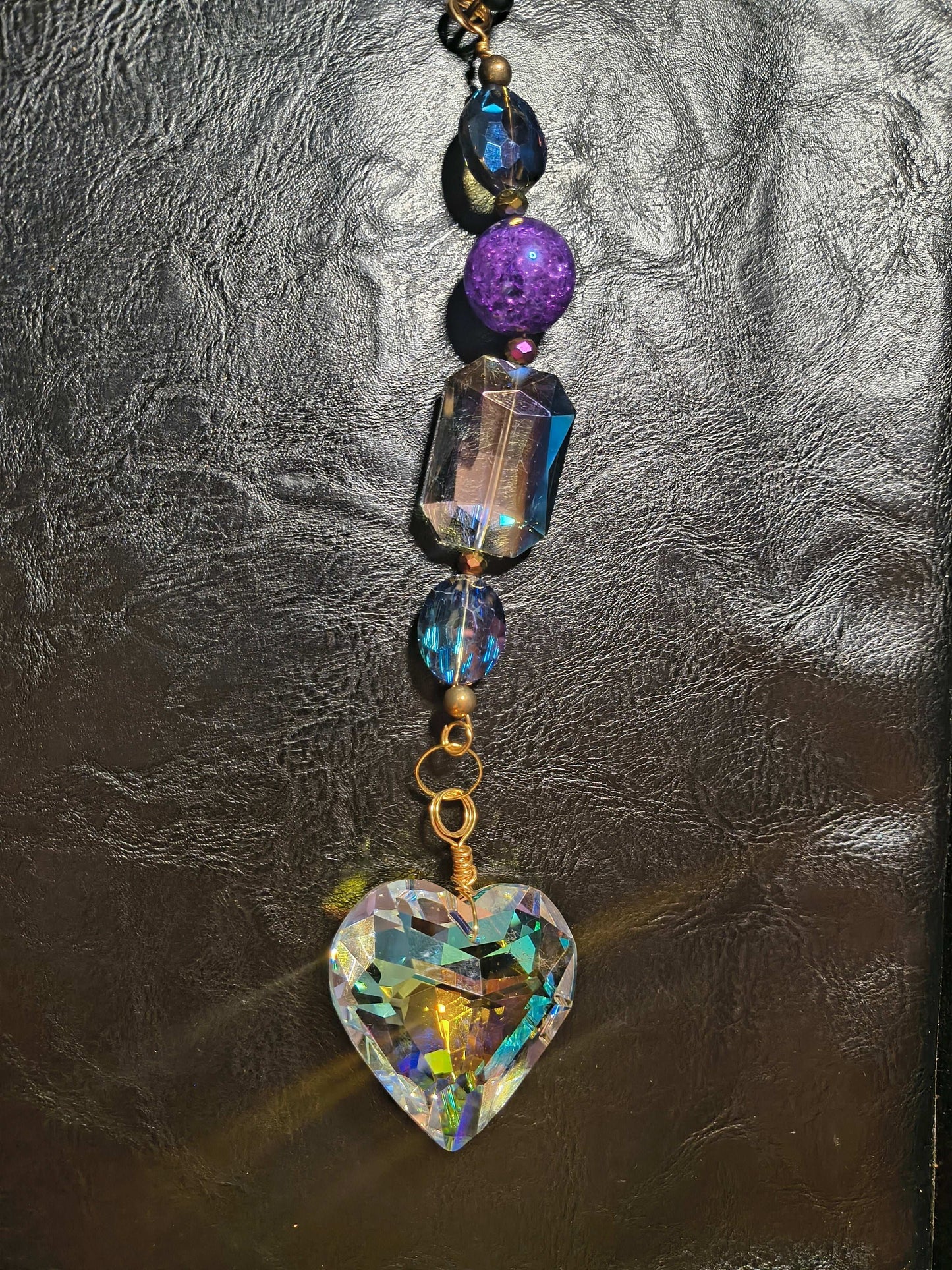 Purple Crystal Sun Catcher