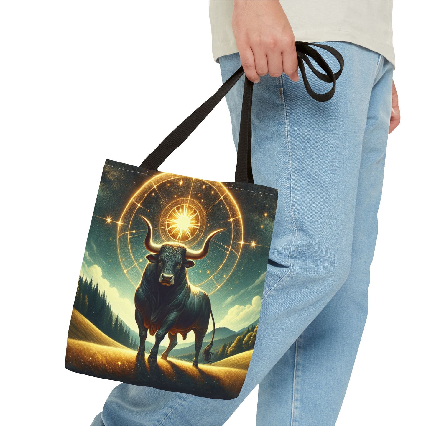 Astrology Taurus Tote Bag - Cosmic Design for Everyday Use