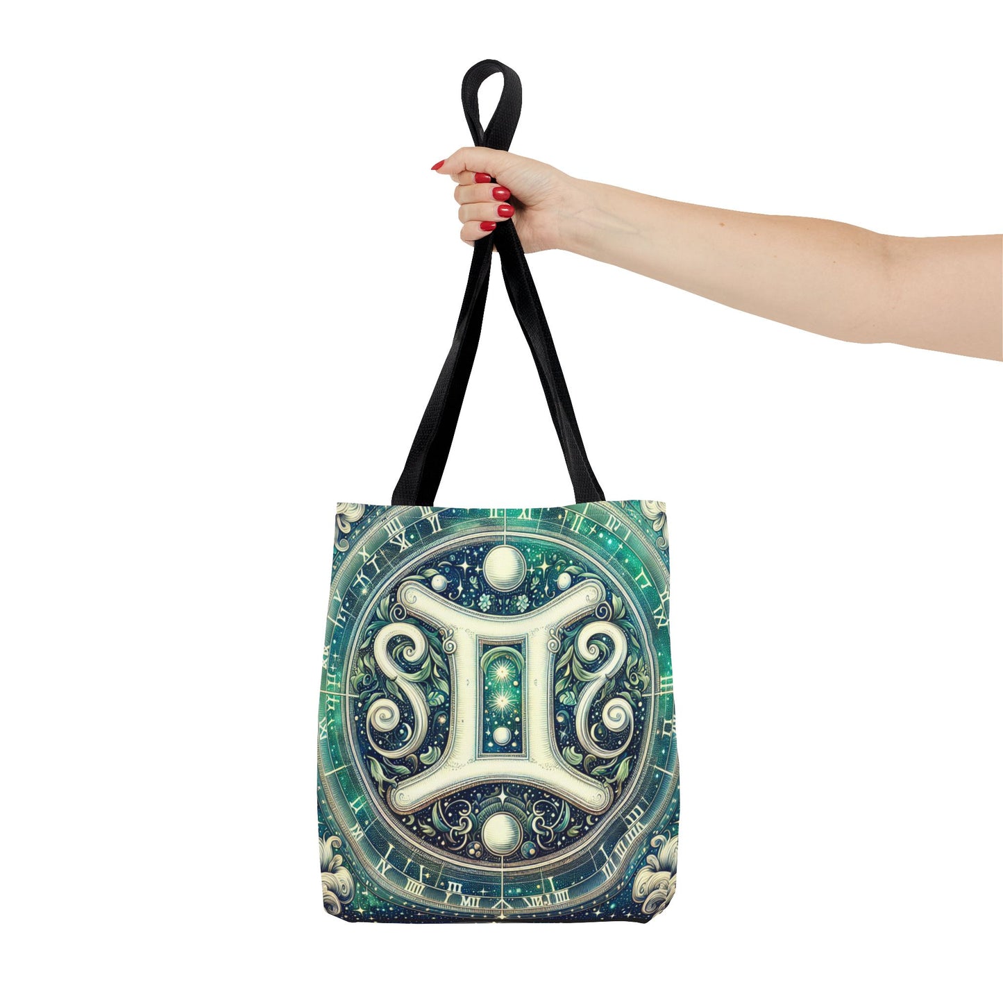 Gemini Zodiac Tote Bag – Cosmic Astrology Design for Unique Style
