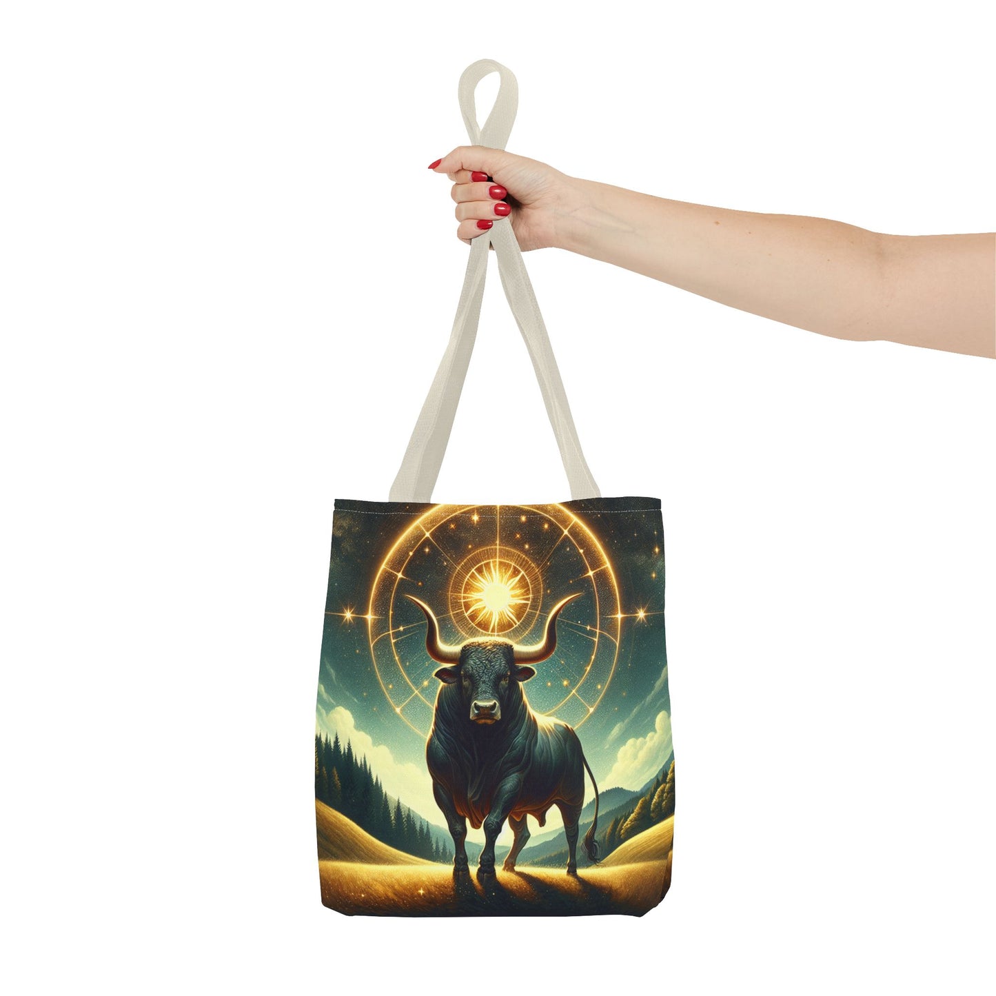 Astrology Taurus Tote Bag - Cosmic Design for Everyday Use