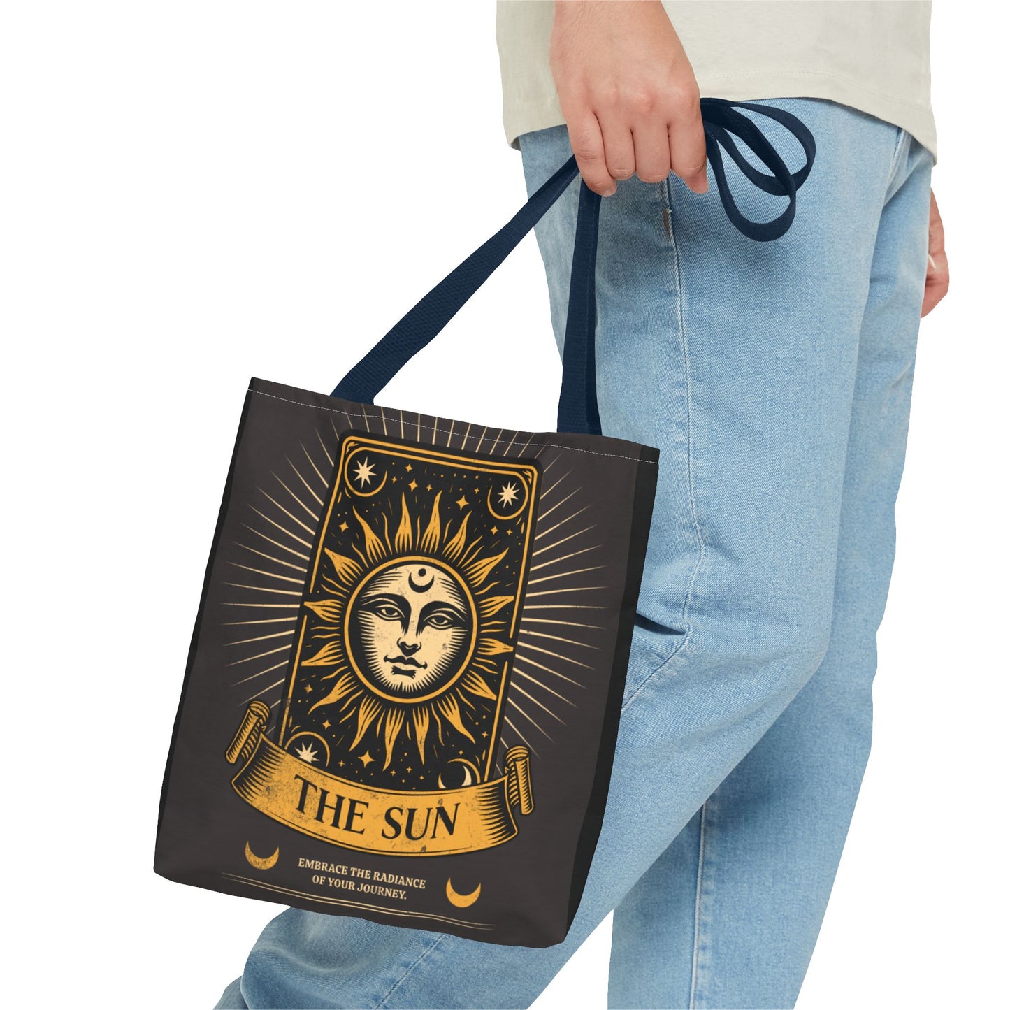 Sun-Themed Tote Bag, Spiritual Gift, Eco-Friendly Bag, Festival Accessory, Astrology Lover Tote