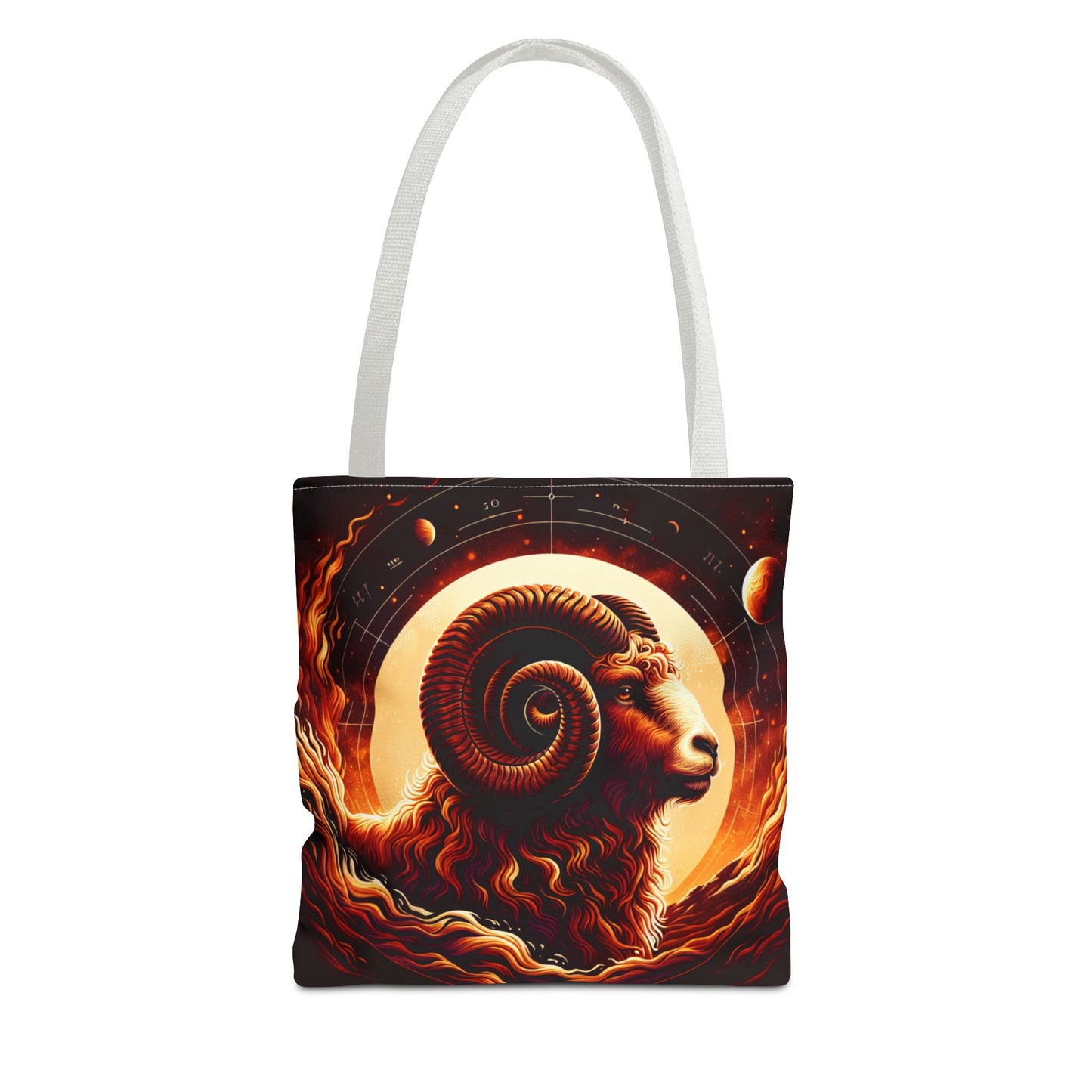 Cosmic Aries Tote Bag - Zodiac Astrology Design for Everyday Use