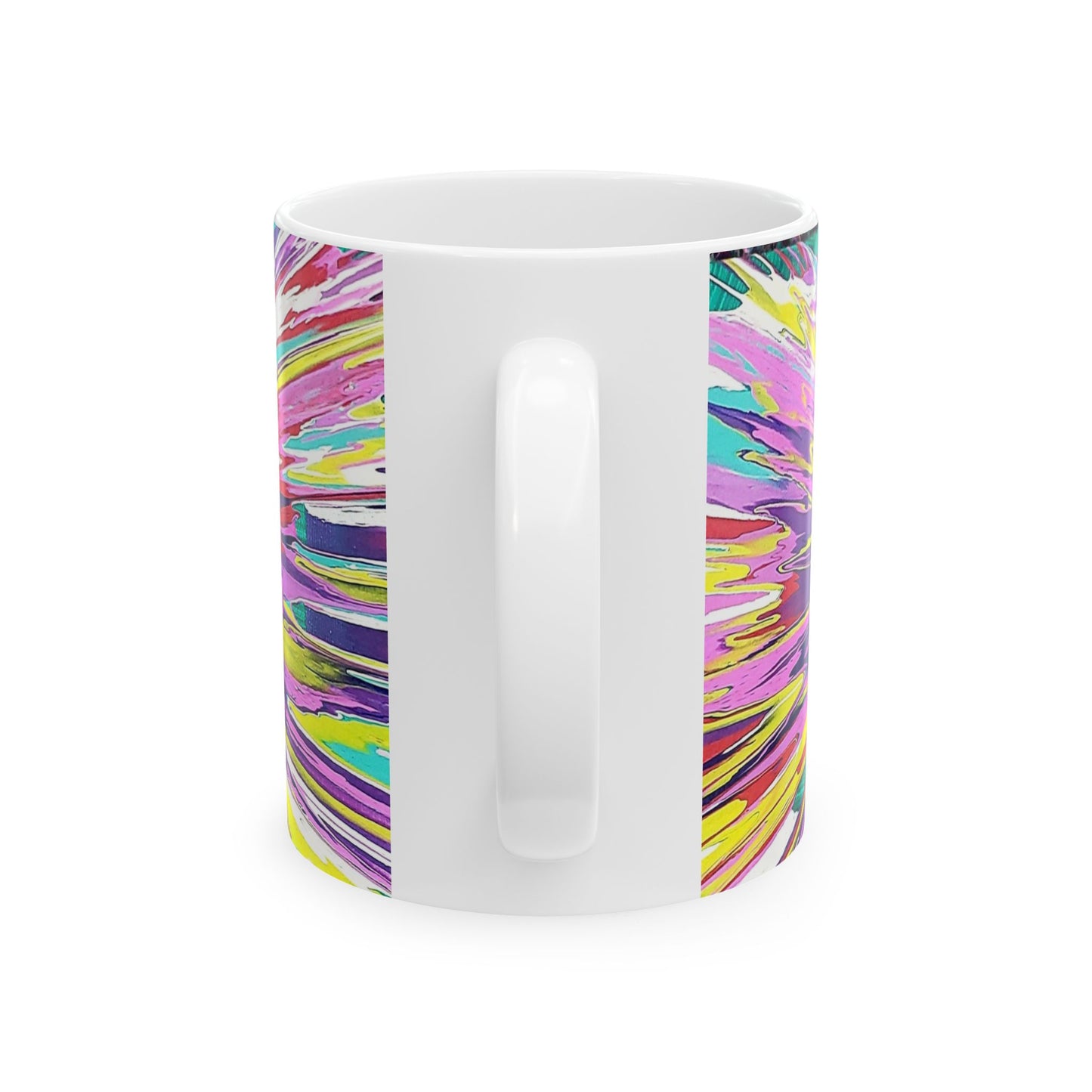 Colorful Abstract Ceramic Mug - Perfect for Coffee Lovers and Gifting