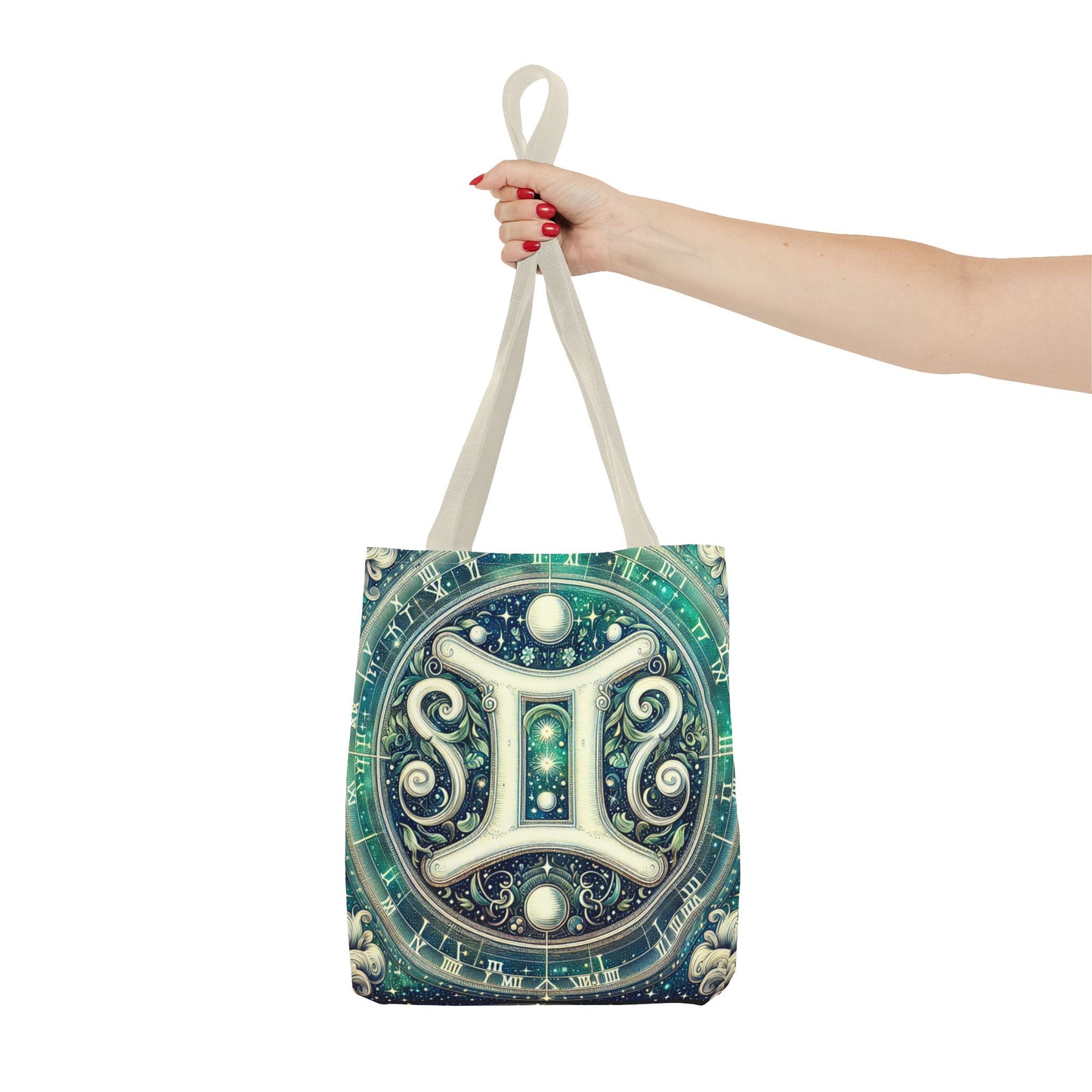 Gemini Zodiac Tote Bag – Cosmic Astrology Design for Unique Style