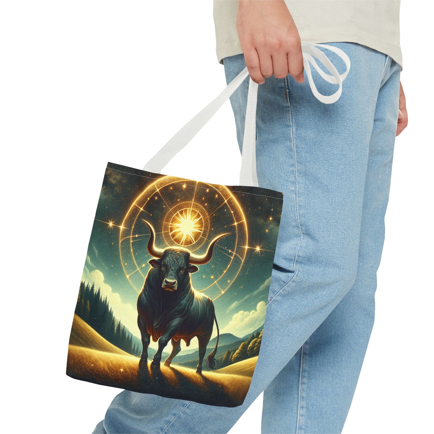 Astrology Taurus Tote Bag - Cosmic Design for Everyday Use