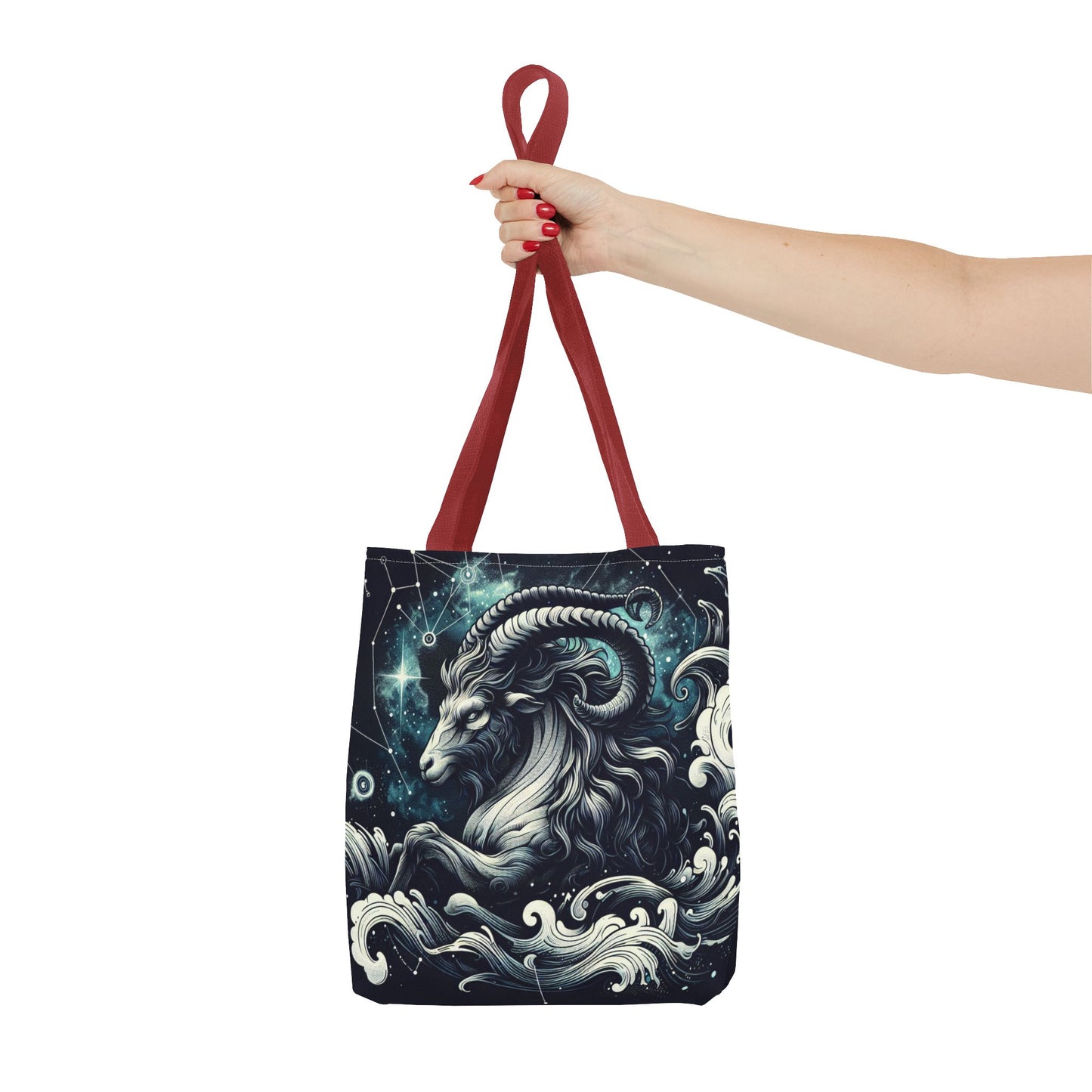 Astrology Capricorn Tote Bag - Celestial Goat Design