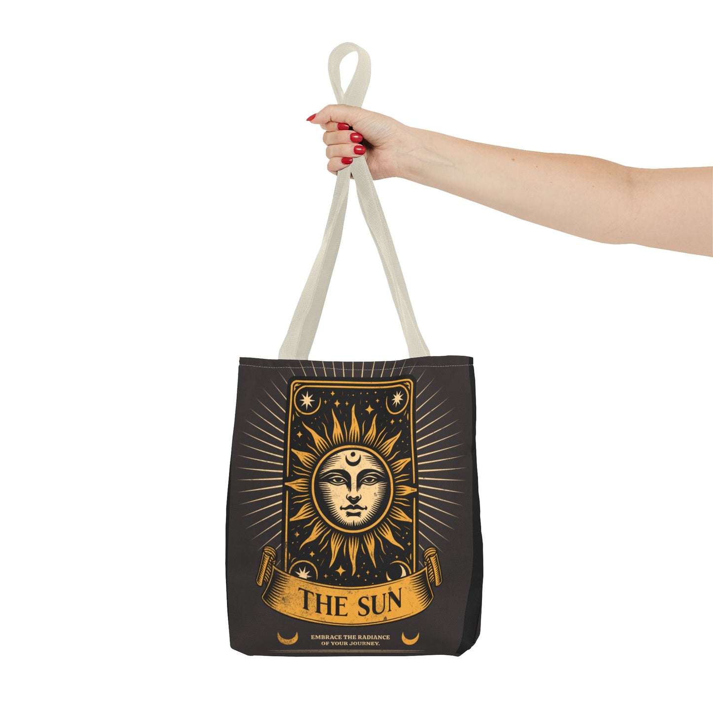 Sun-Themed Tote Bag, Spiritual Gift, Eco-Friendly Bag, Festival Accessory, Astrology Lover Tote