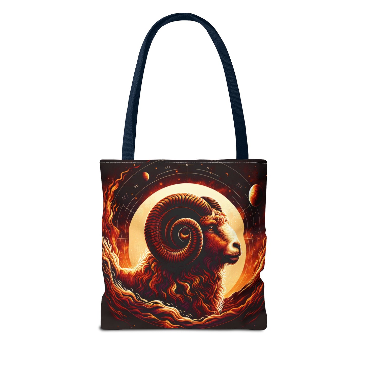 Cosmic Aries Tote Bag - Zodiac Astrology Design for Everyday Use