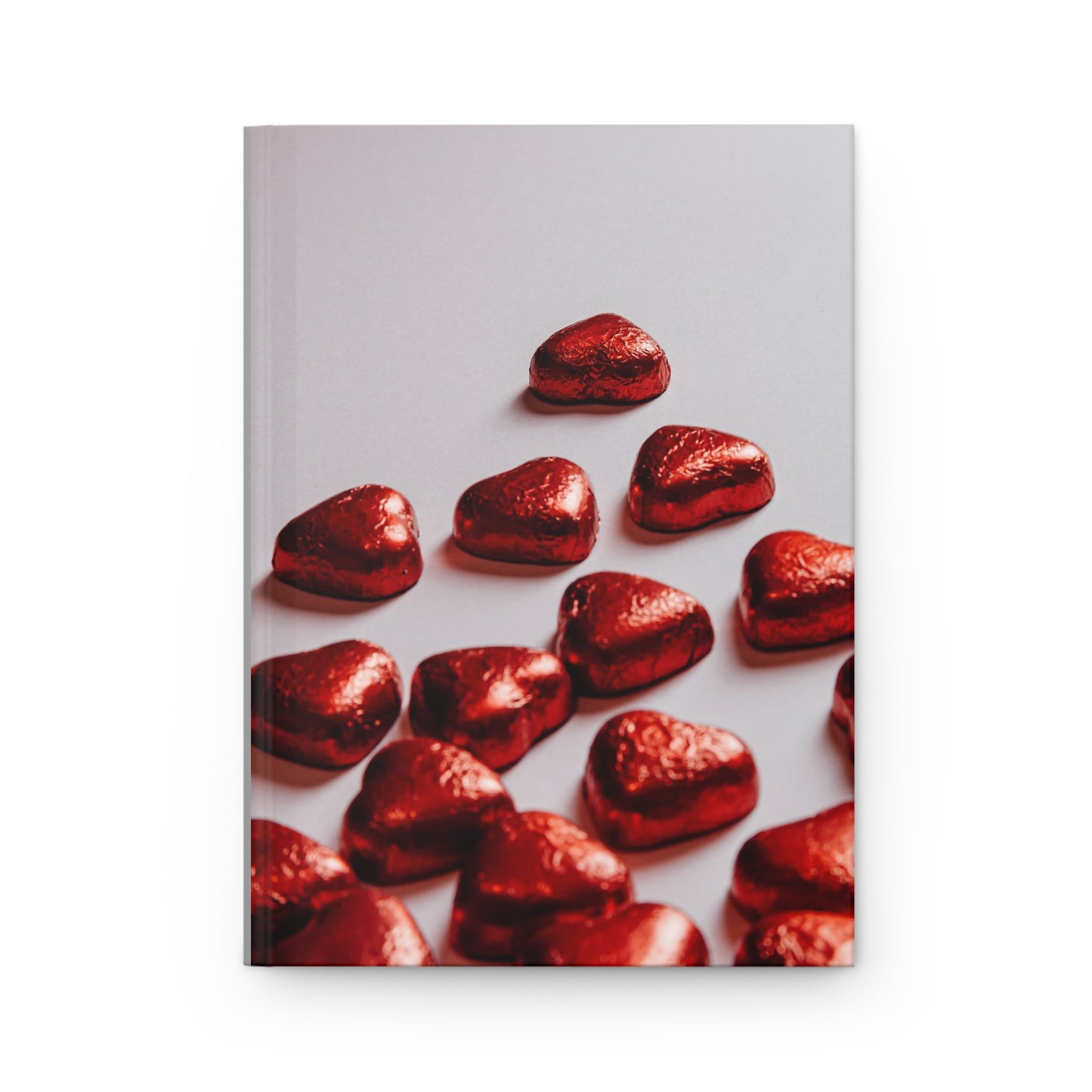 Heart-Shaped Metallic Chocolate Hardcover Journal | Perfect for Valentine's Day & Loving Moments