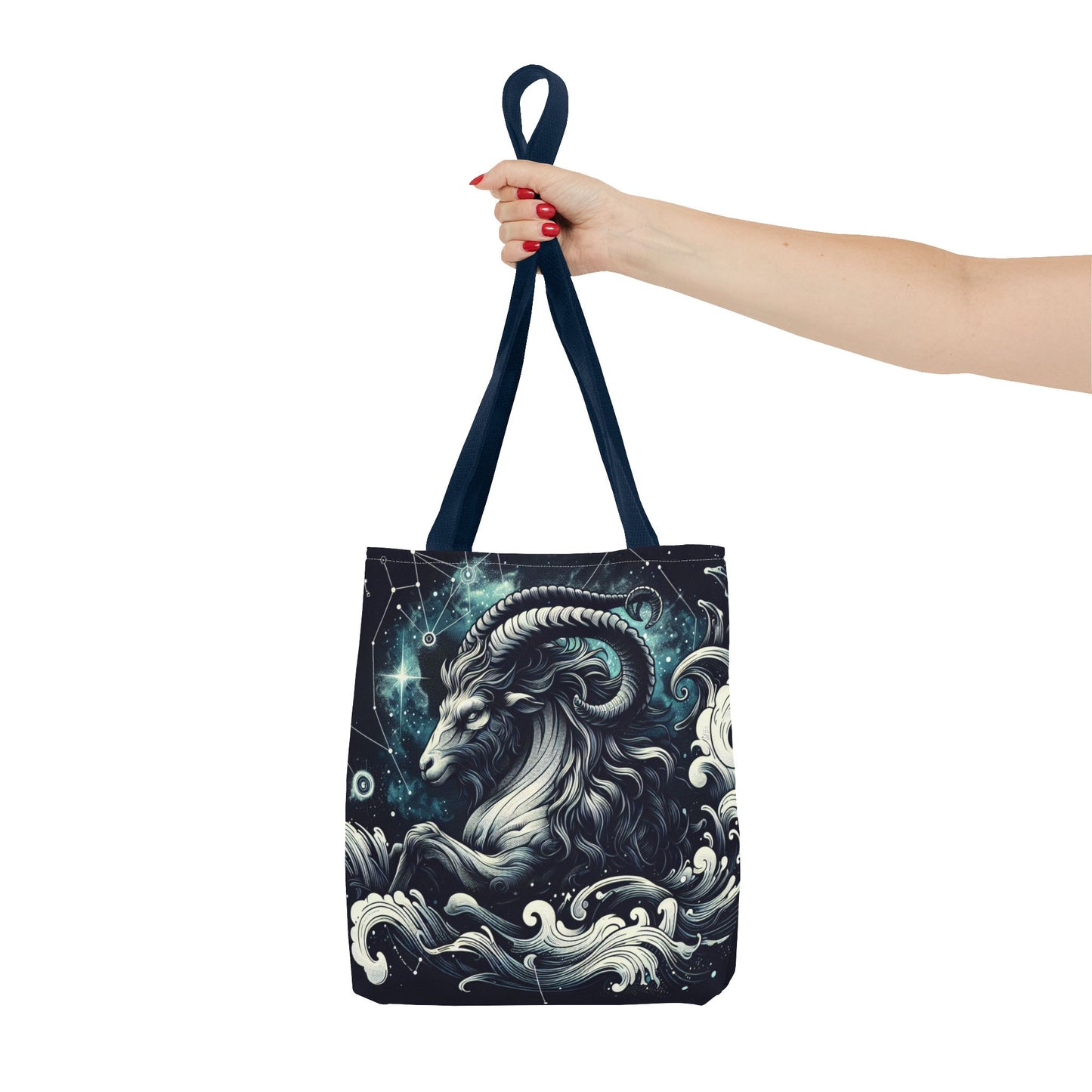 Astrology Capricorn Tote Bag - Celestial Goat Design