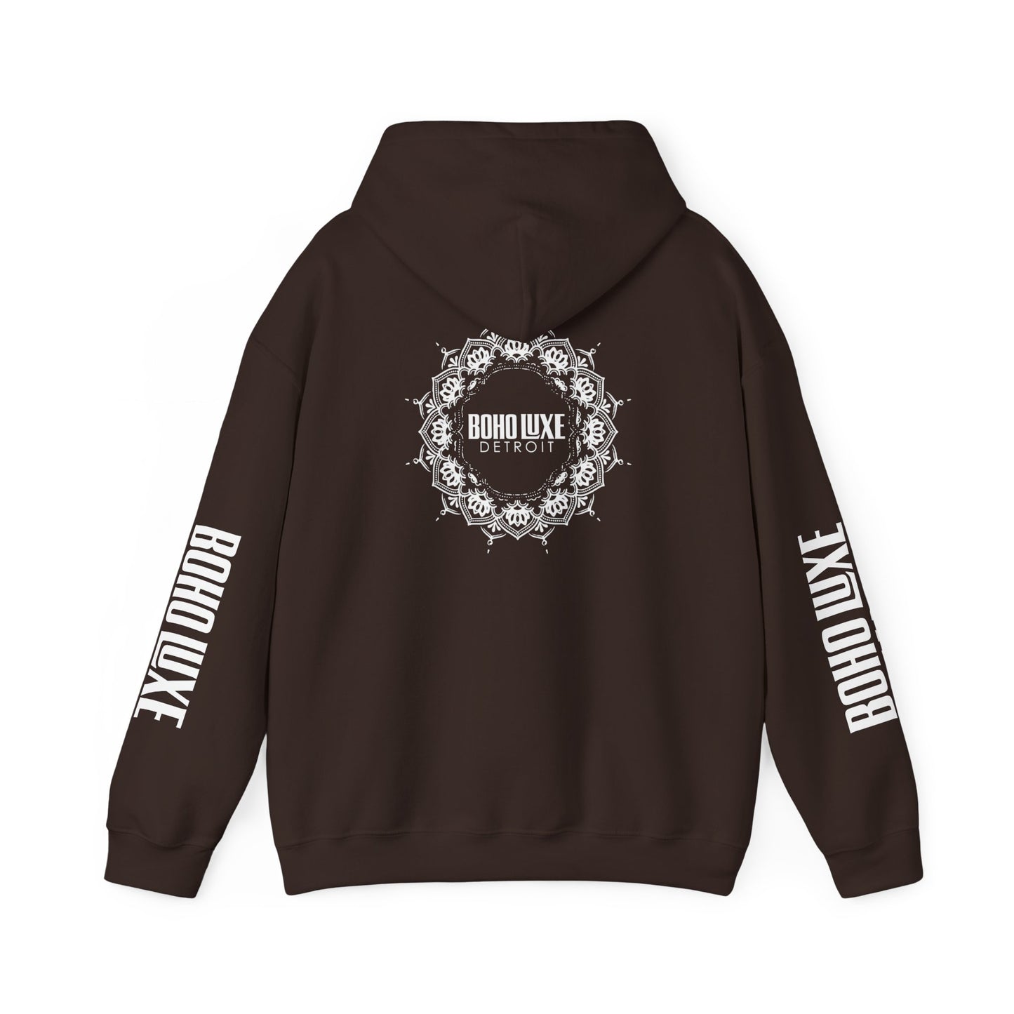 Boho Luxe Detroit Hoodie, Unisex Sweatshirt for Cozy Vibes, Trendy Streetwear Gift, Perfect for Casual Outings & Holidays