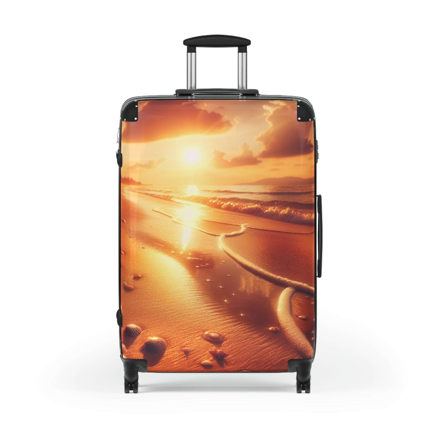 Beach Sunset Suitcase, Travel Luggage, Vacation Bag, Stylish Travel Case, Adventure Gear, Summer Getaway Accessory