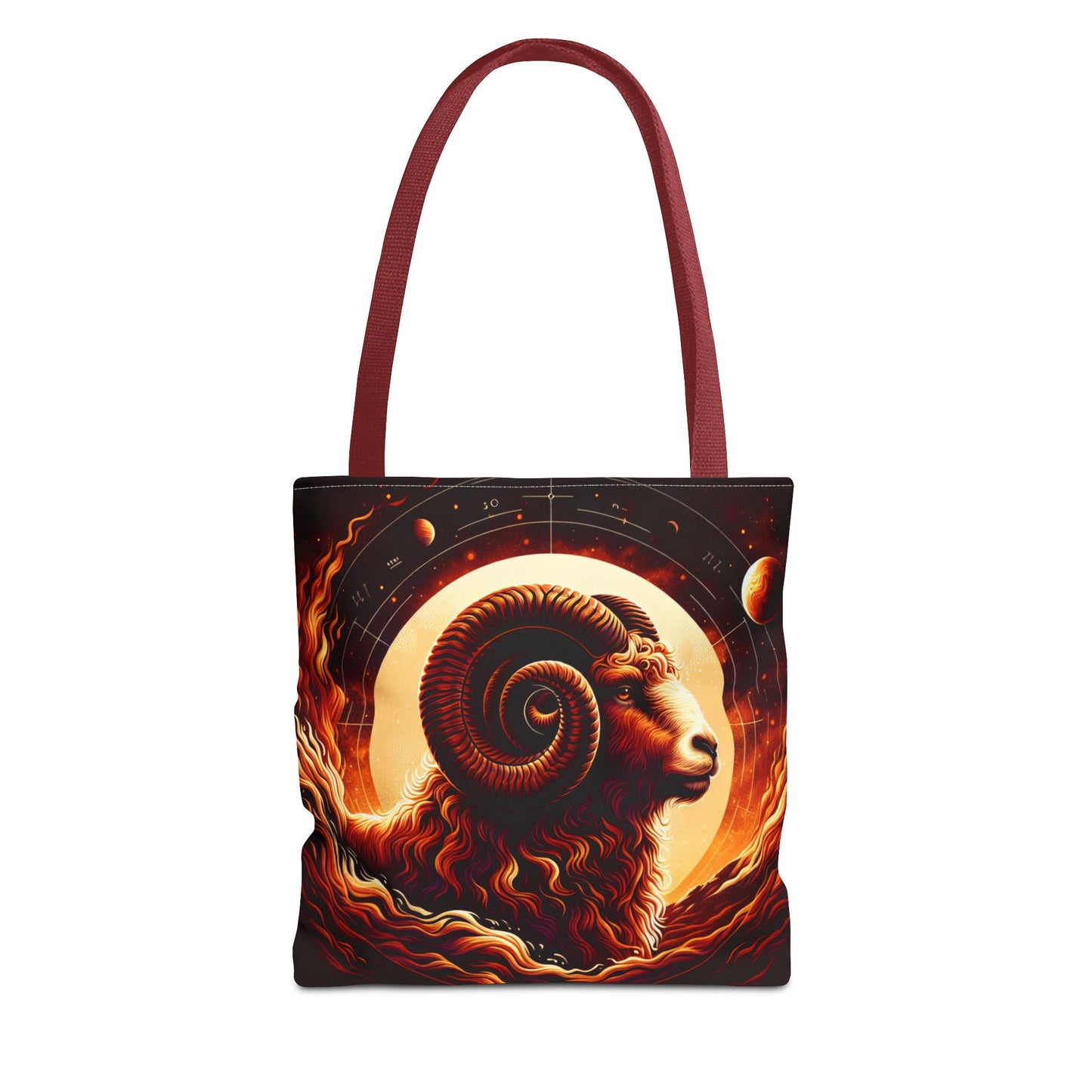 Cosmic Aries Tote Bag - Zodiac Astrology Design for Everyday Use