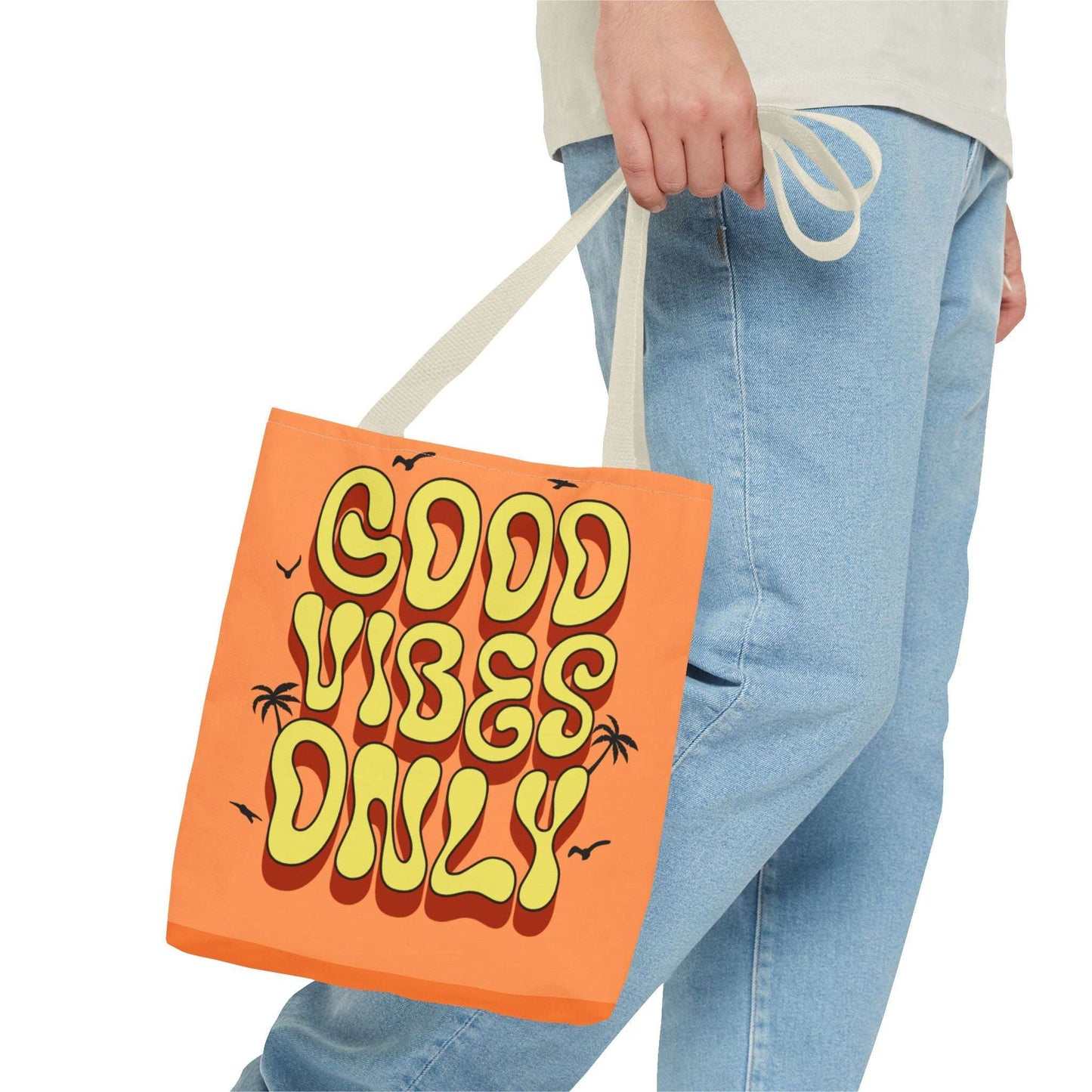 Good Vibes Only Tote Bag – Stylish Beach & Travel Accessory