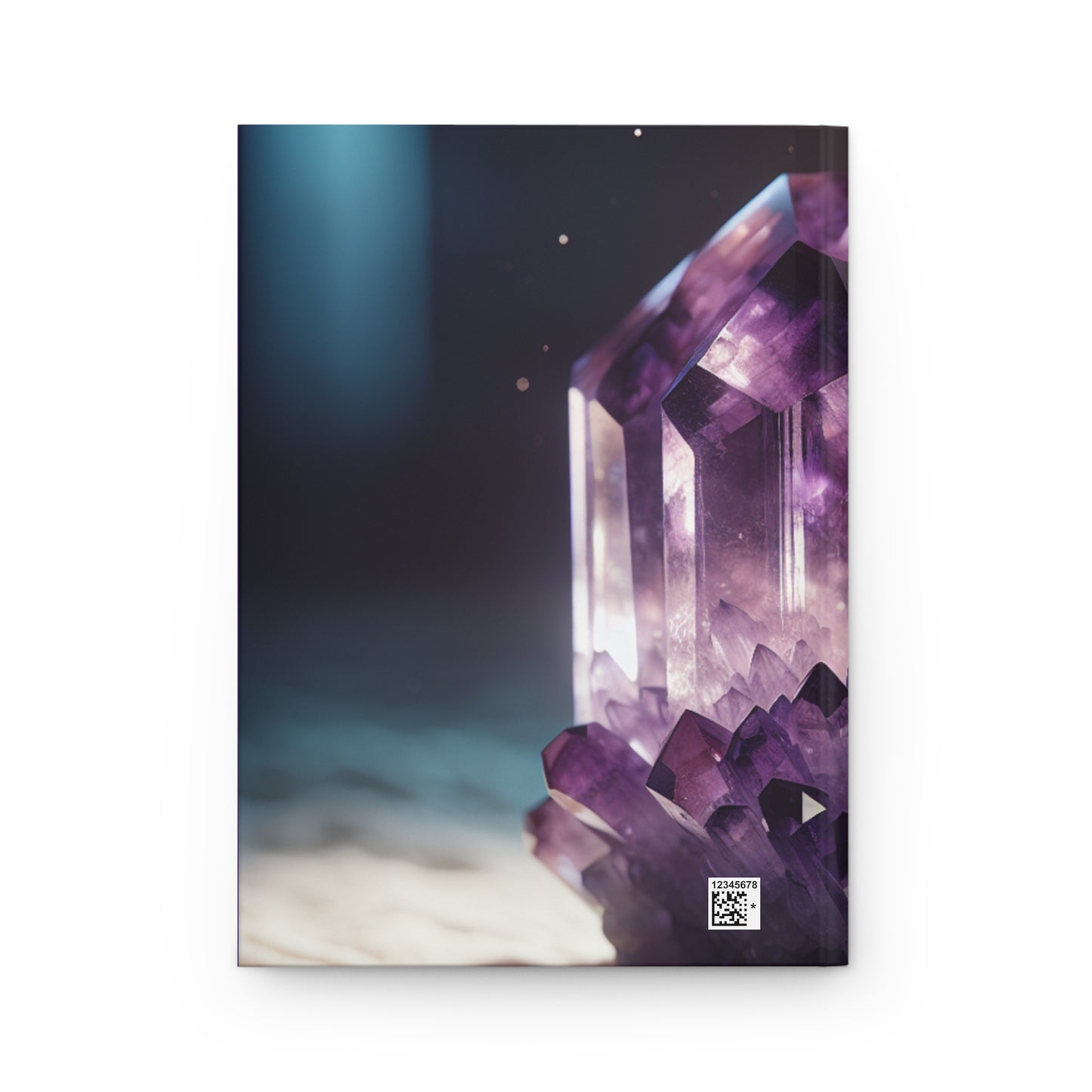 Amethyst Crystal Hardcover Journal - Matte Finish for Nature Lovers and Journaling Enthusiasts