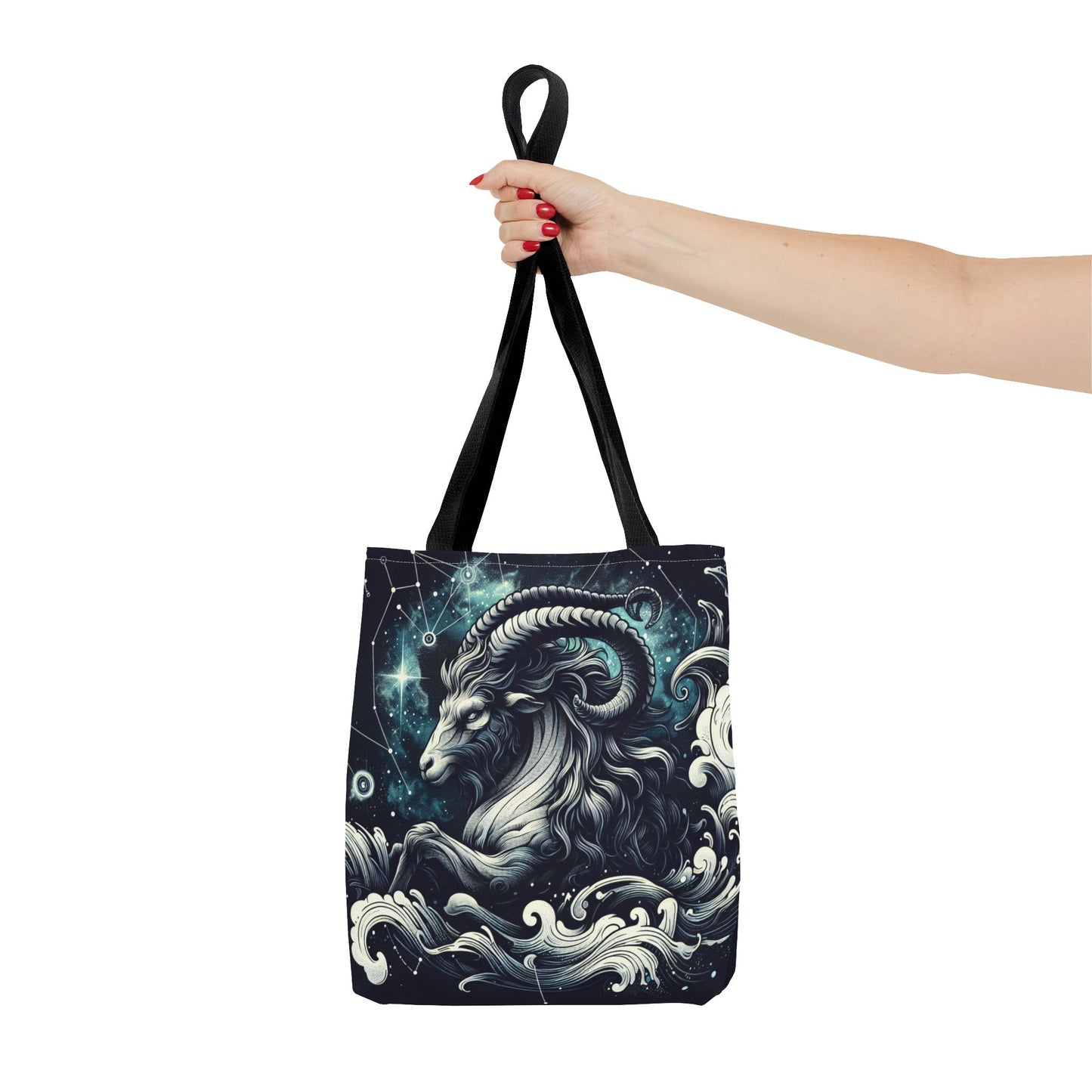 Astrology Capricorn Tote Bag - Celestial Goat Design