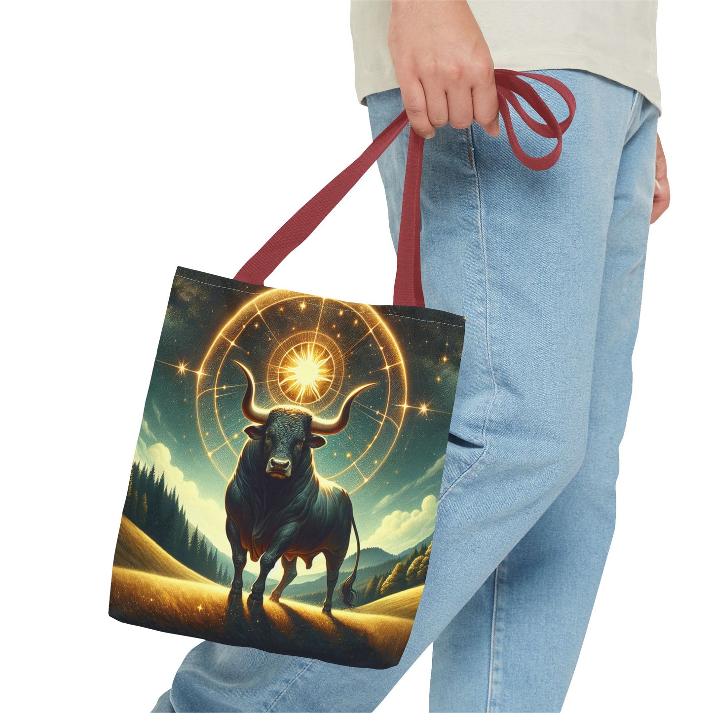 Astrology Taurus Tote Bag - Cosmic Design for Everyday Use