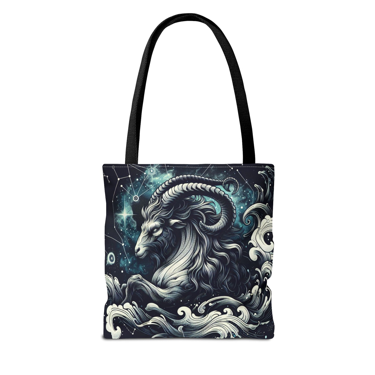 Astrology Capricorn Tote Bag - Celestial Goat Design