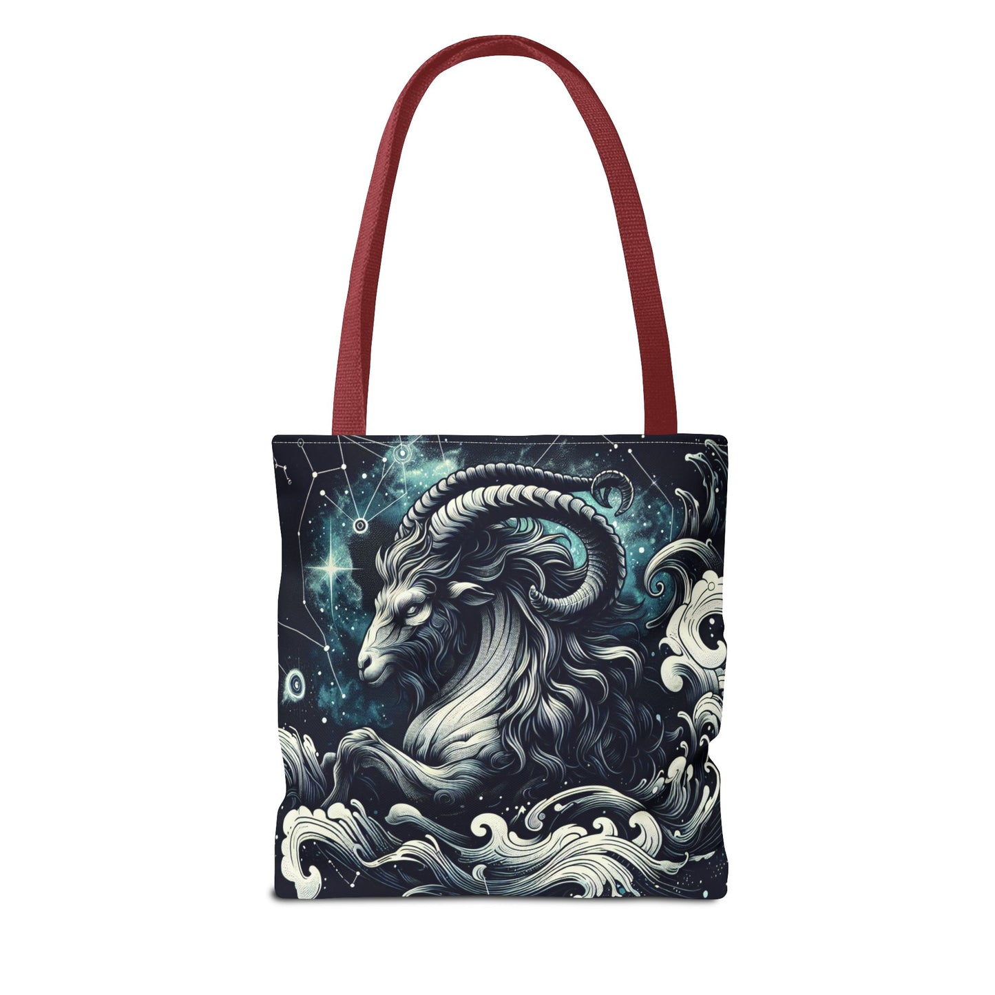 Astrology Capricorn Tote Bag - Celestial Goat Design