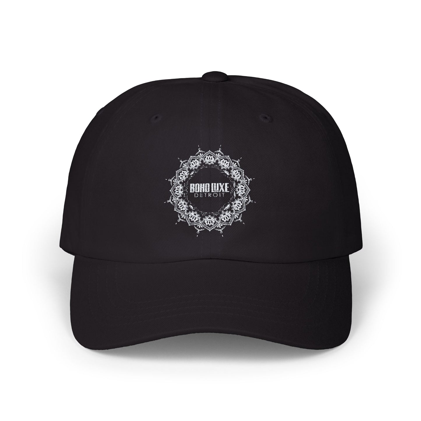 Classic Dad Cap with Intricate Floral Pattern - Stylish Everyday Accessory