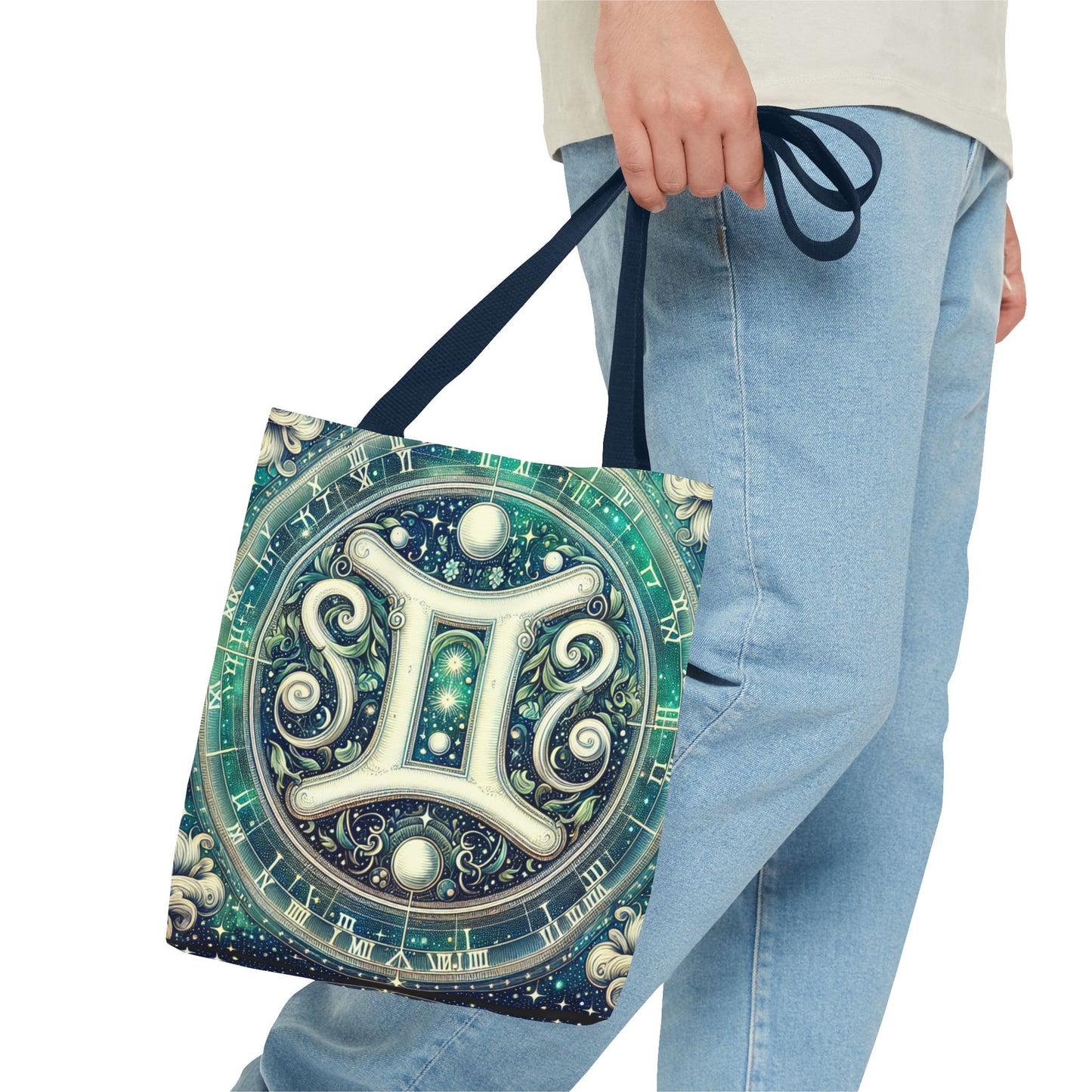 Gemini Zodiac Tote Bag – Cosmic Astrology Design for Unique Style