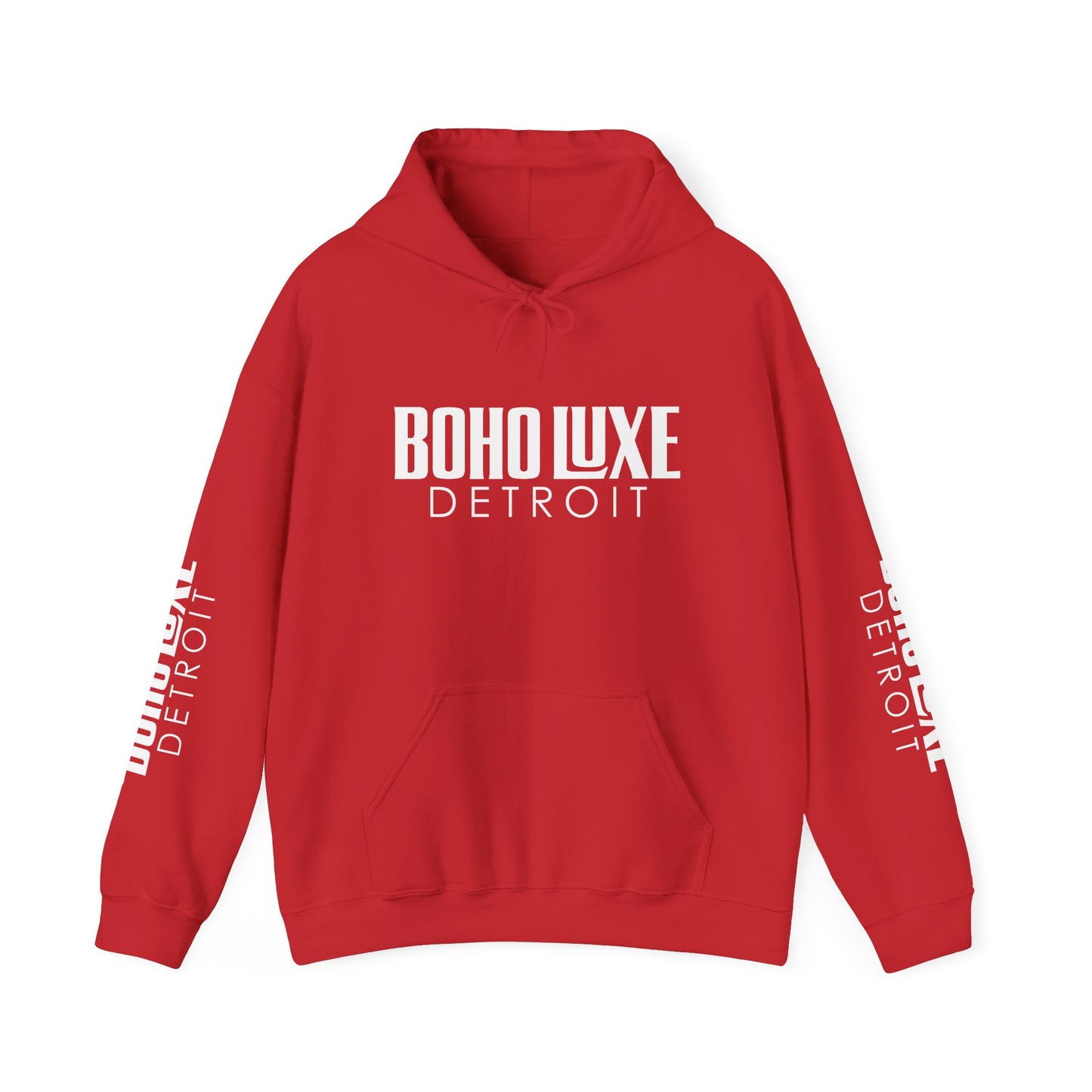 Boho Luxe Detroit Hoodie, Unisex Sweatshirt for Cozy Vibes, Trendy Streetwear Gift, Perfect for Casual Outings & Holidays