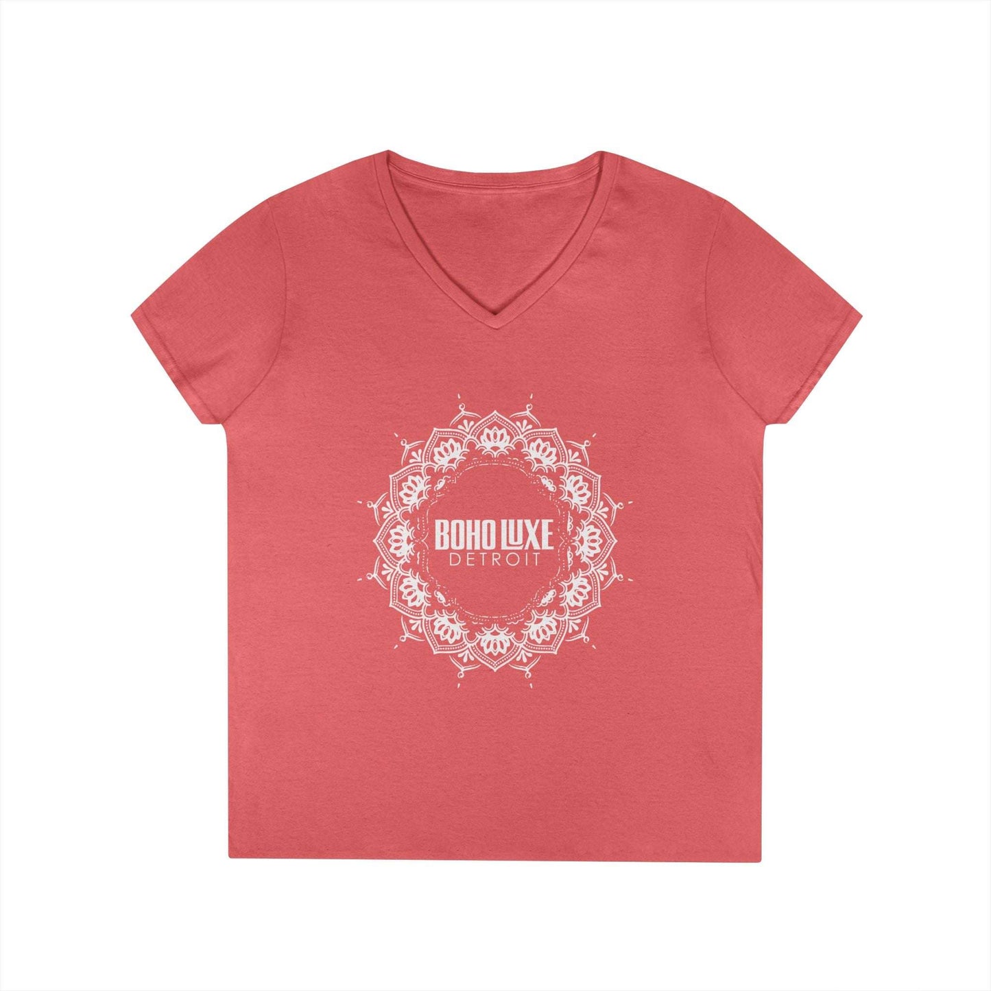Boho Luxe Detroit Ladies' V-Neck T-Shirt - Stylish and Comfortable Fashion Top