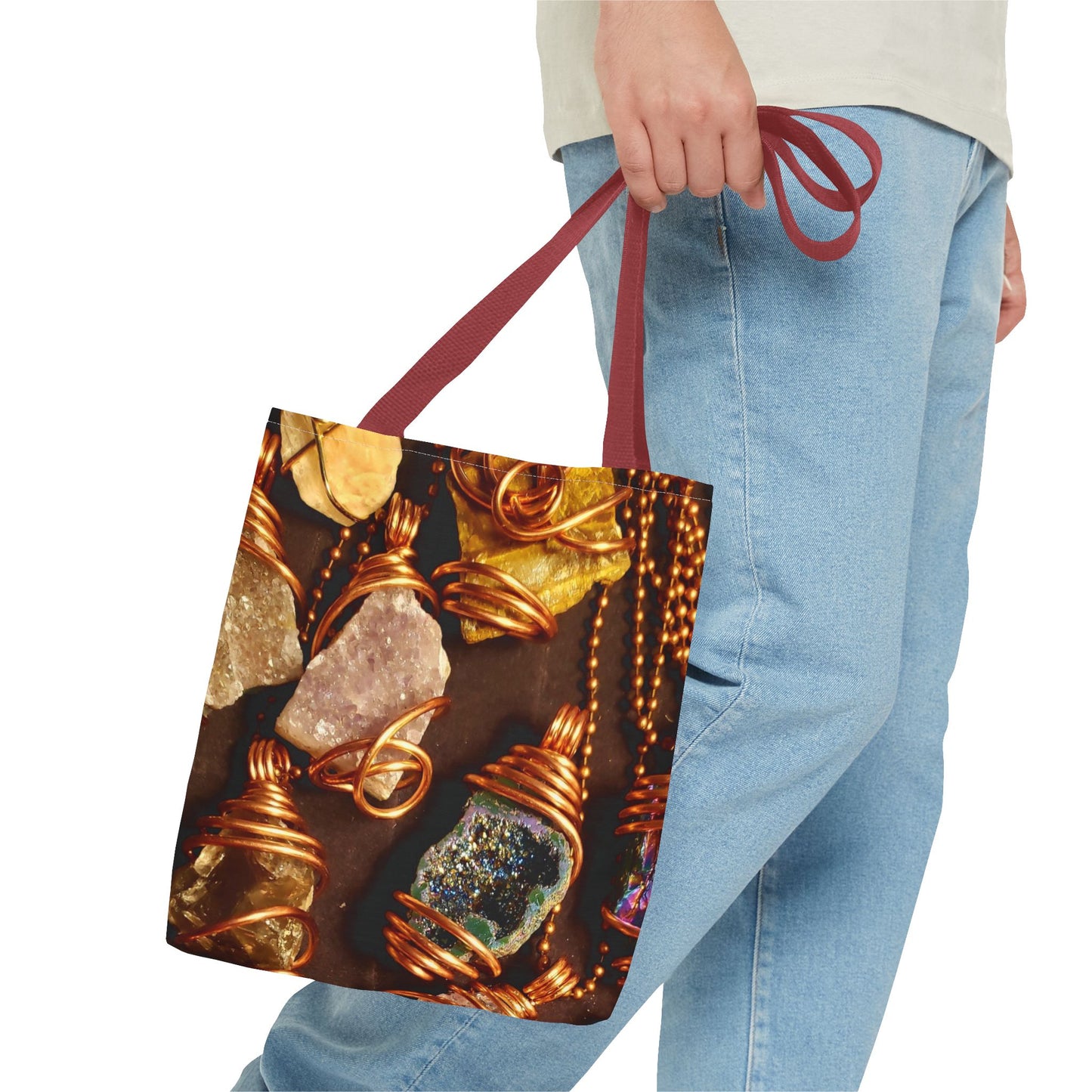 Bohemian Gemstone Tote Bag – Ideal for Eco-Friendly Fashion Lovers