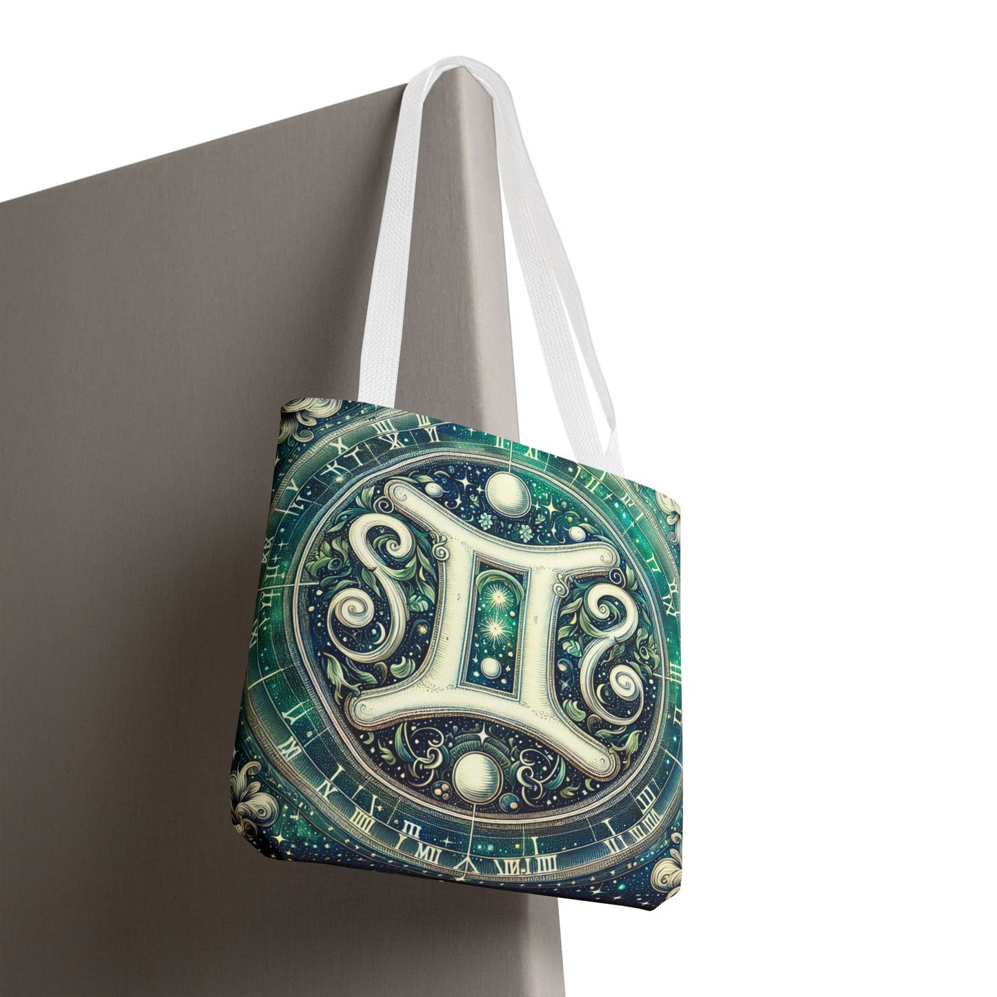 Gemini Zodiac Tote Bag – Cosmic Astrology Design for Unique Style
