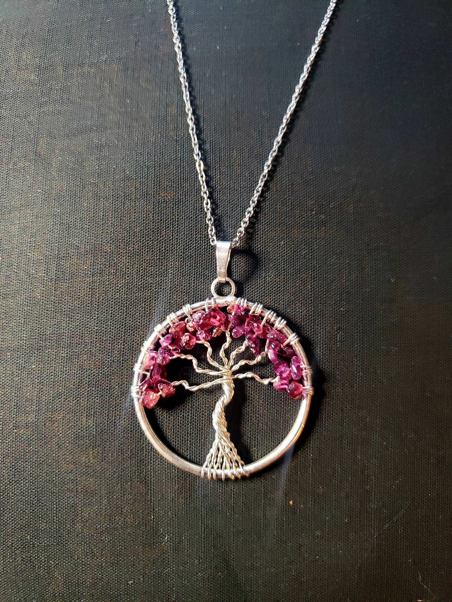 AMETHYST TREE OF LIFE NECKLACE