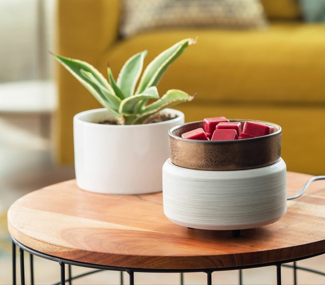 Gold & White Candle Warmer