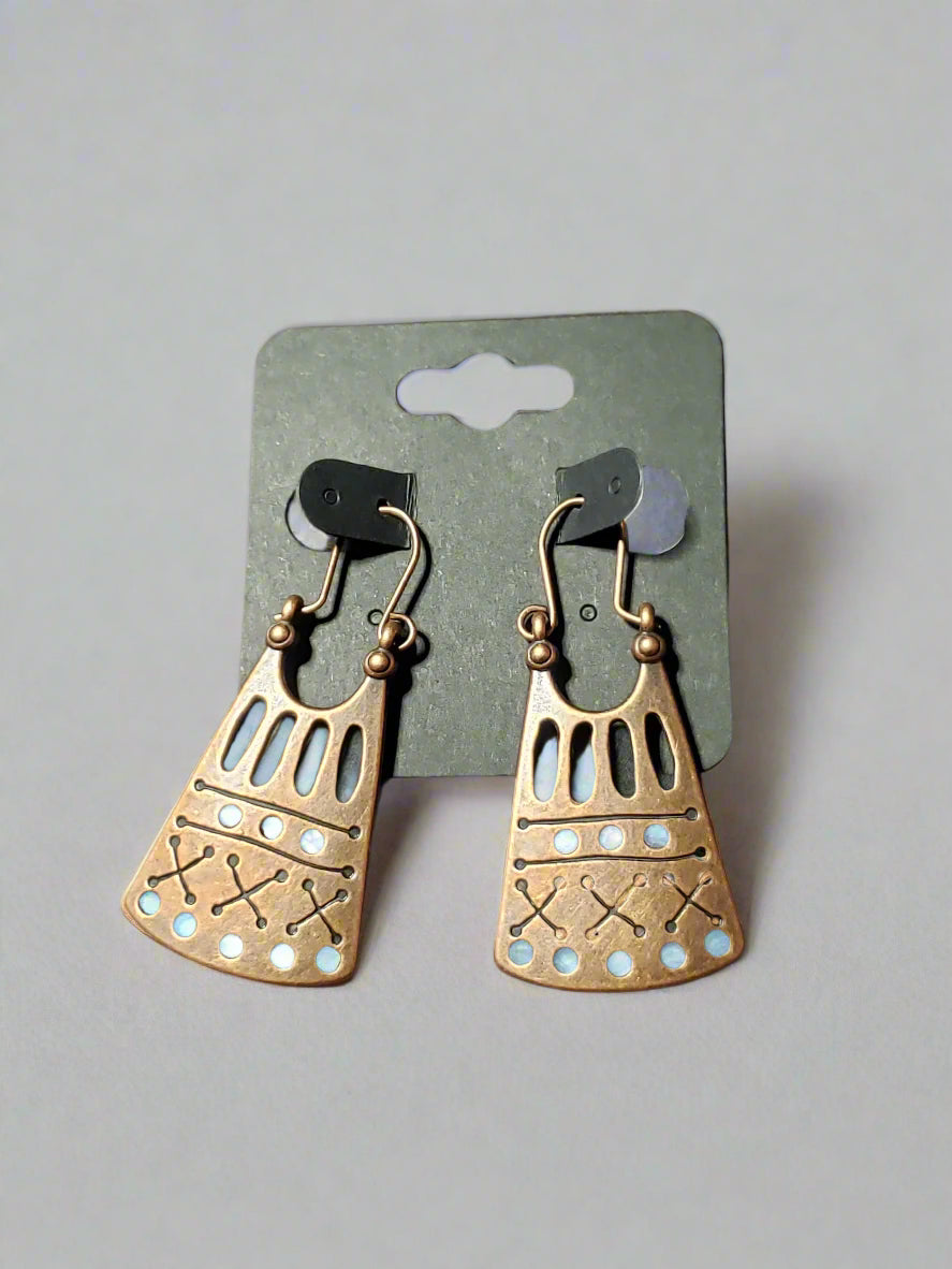 Antique Copper Earrings