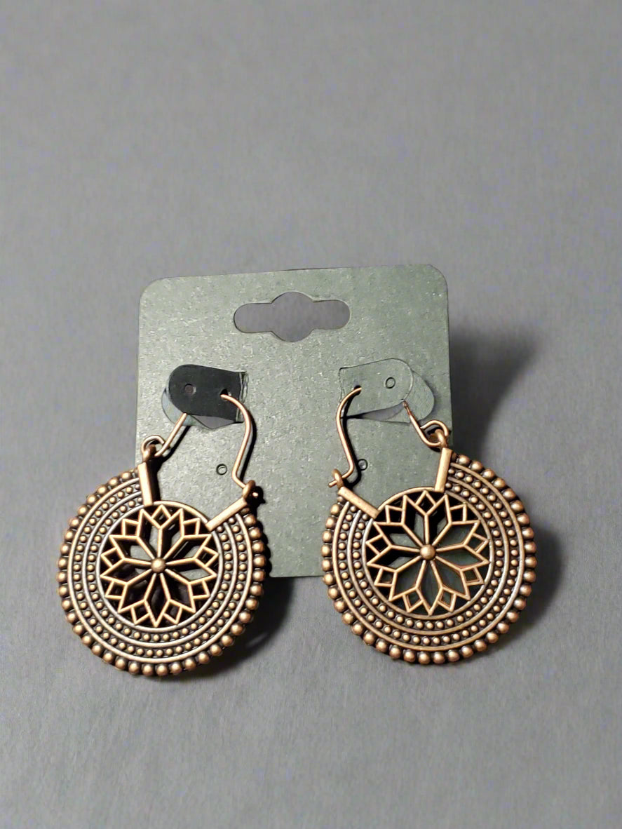 Antique Copper Earrings
