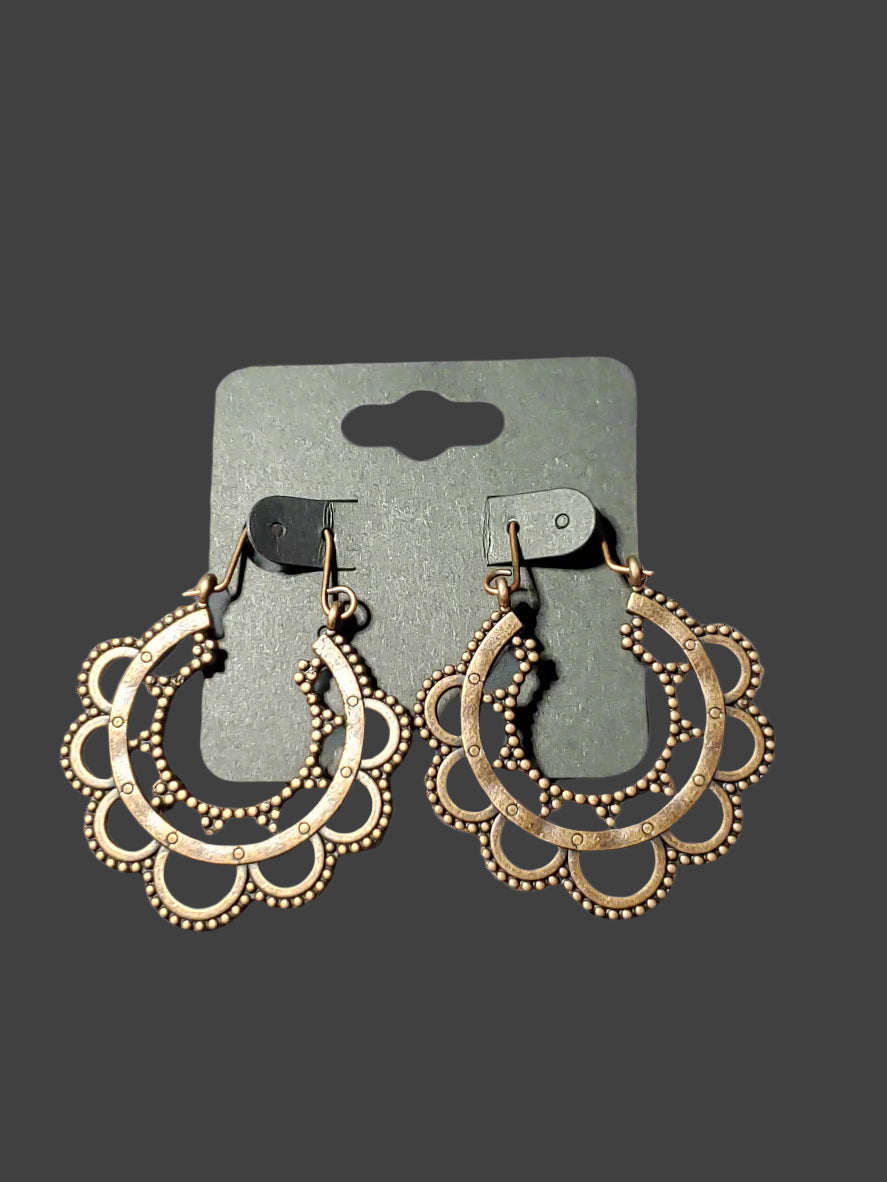 Antique Copper Earrings