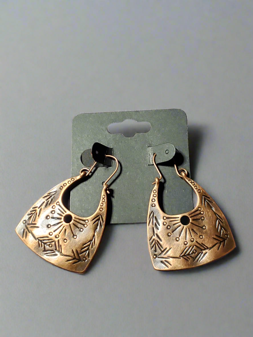 Antique Copper Earrings