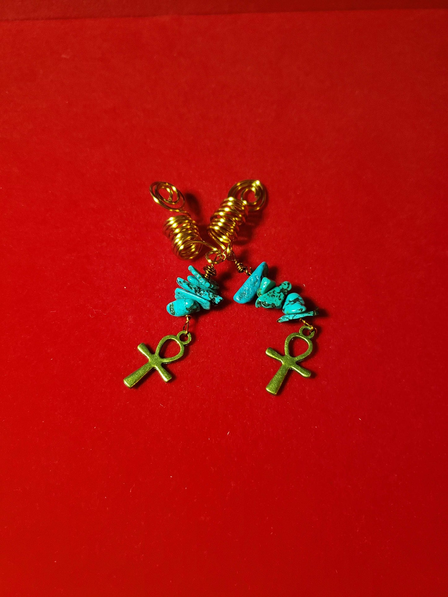 Turquoise Crystal Hair Jewelry