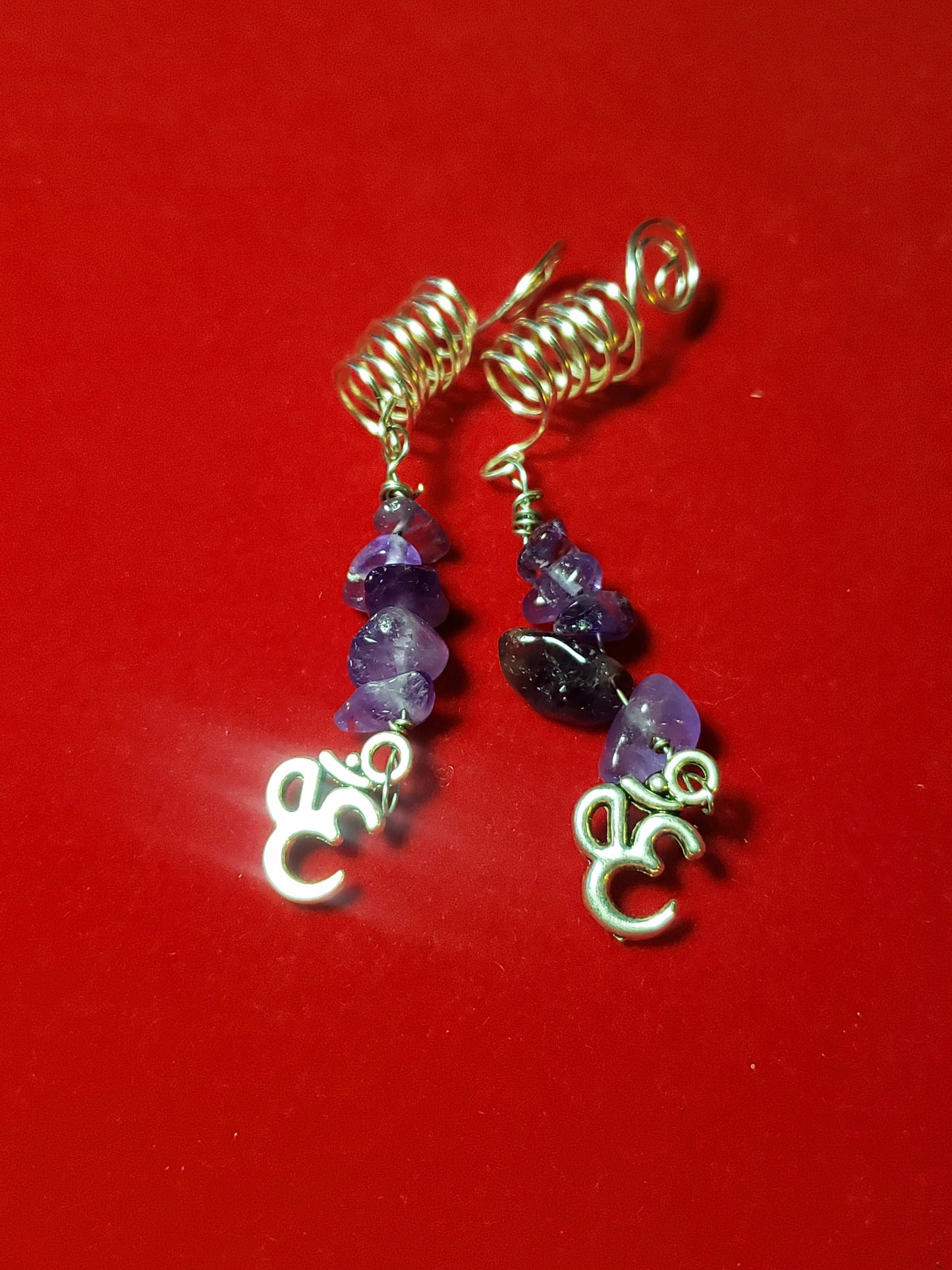 Amethyst Crystal Hair Jewelry