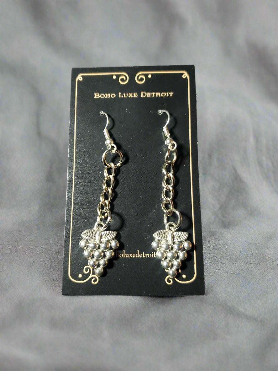 Wine Lovers Collection Earrings Wine Grapes Earrings