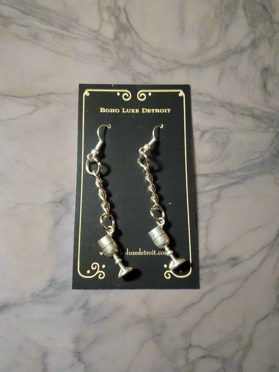 Wine Lovers Collection Earrings Wine Glass Earrings