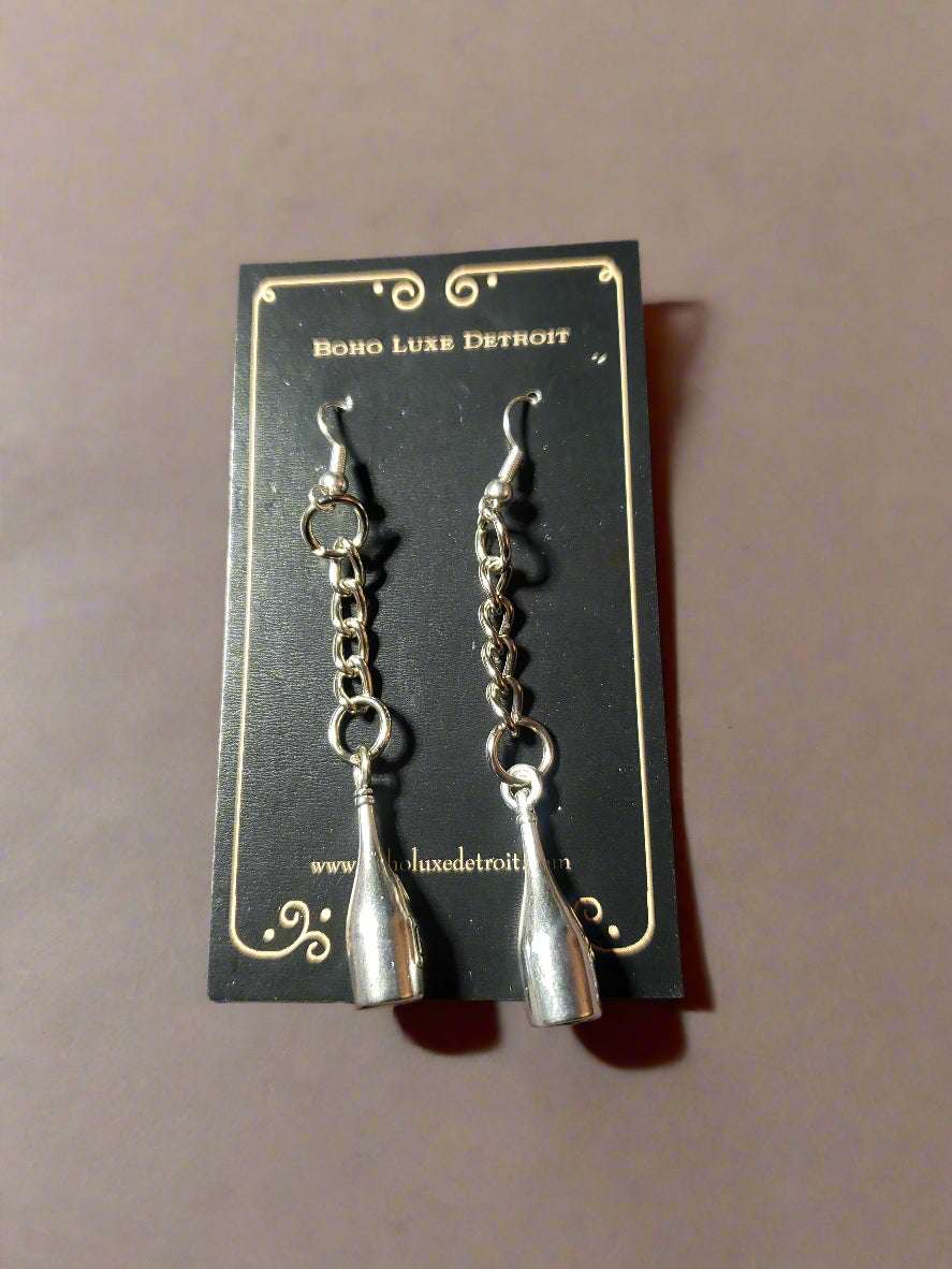 Wine Lovers Collection Earrings Wine Bottles Earrings