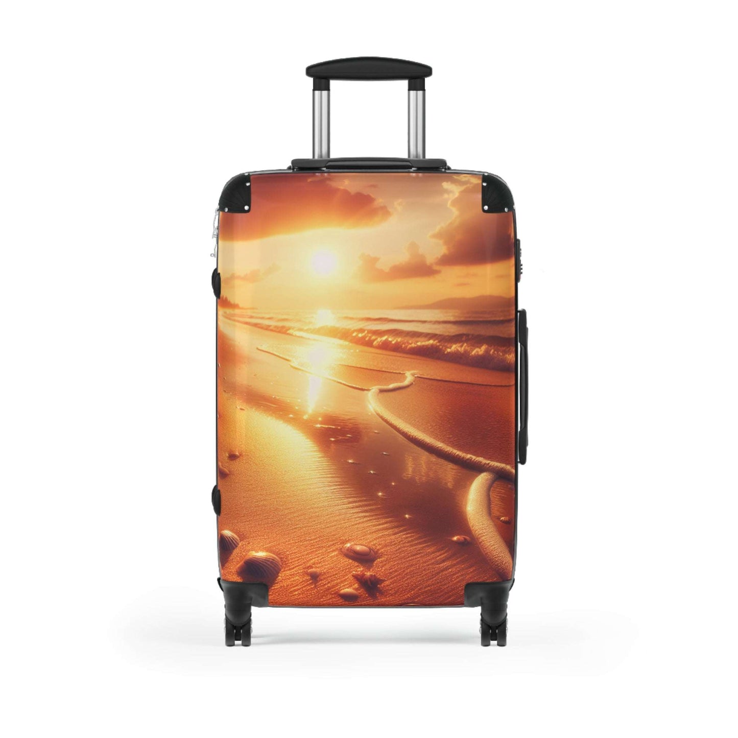 Beach Sunset Suitcase, Travel Luggage, Vacation Bag, Stylish Travel Case, Adventure Gear, Summer Getaway Accessory