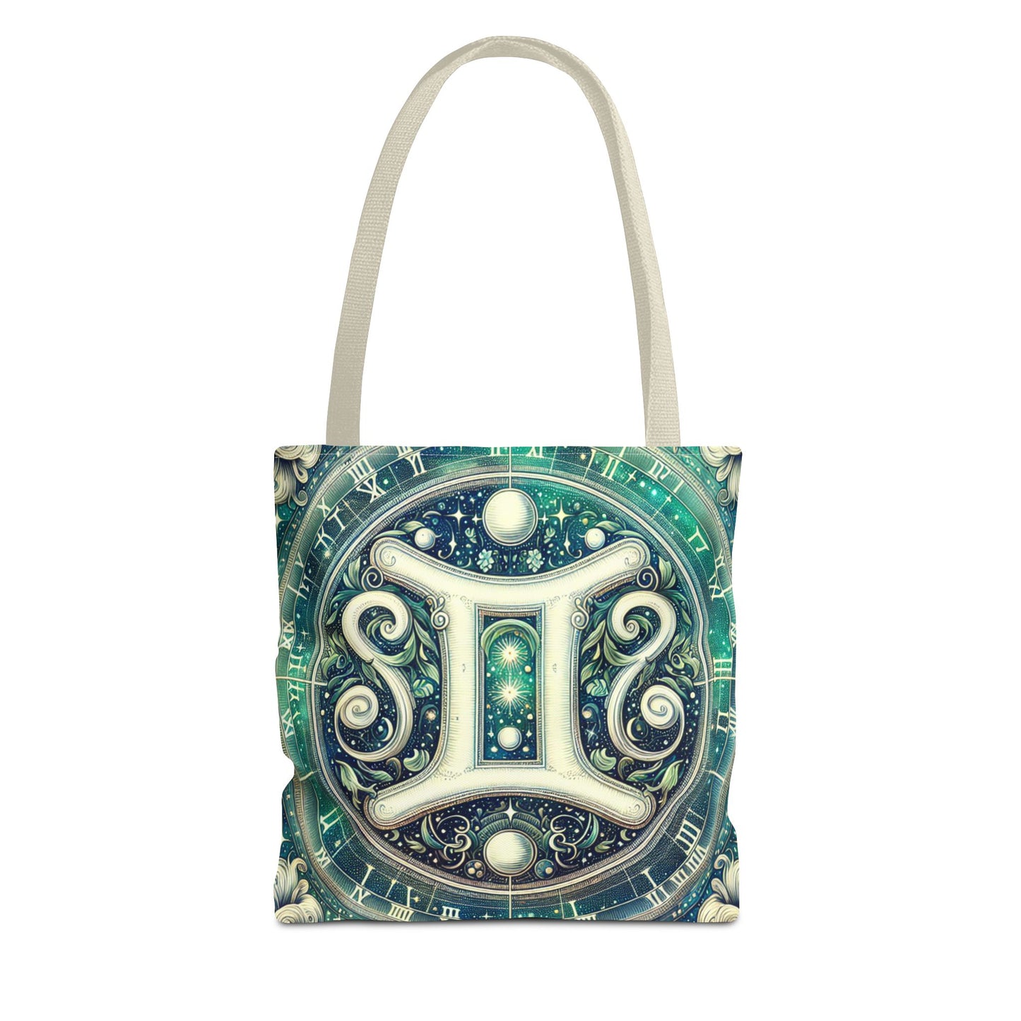 Gemini Zodiac Tote Bag – Cosmic Astrology Design for Unique Style