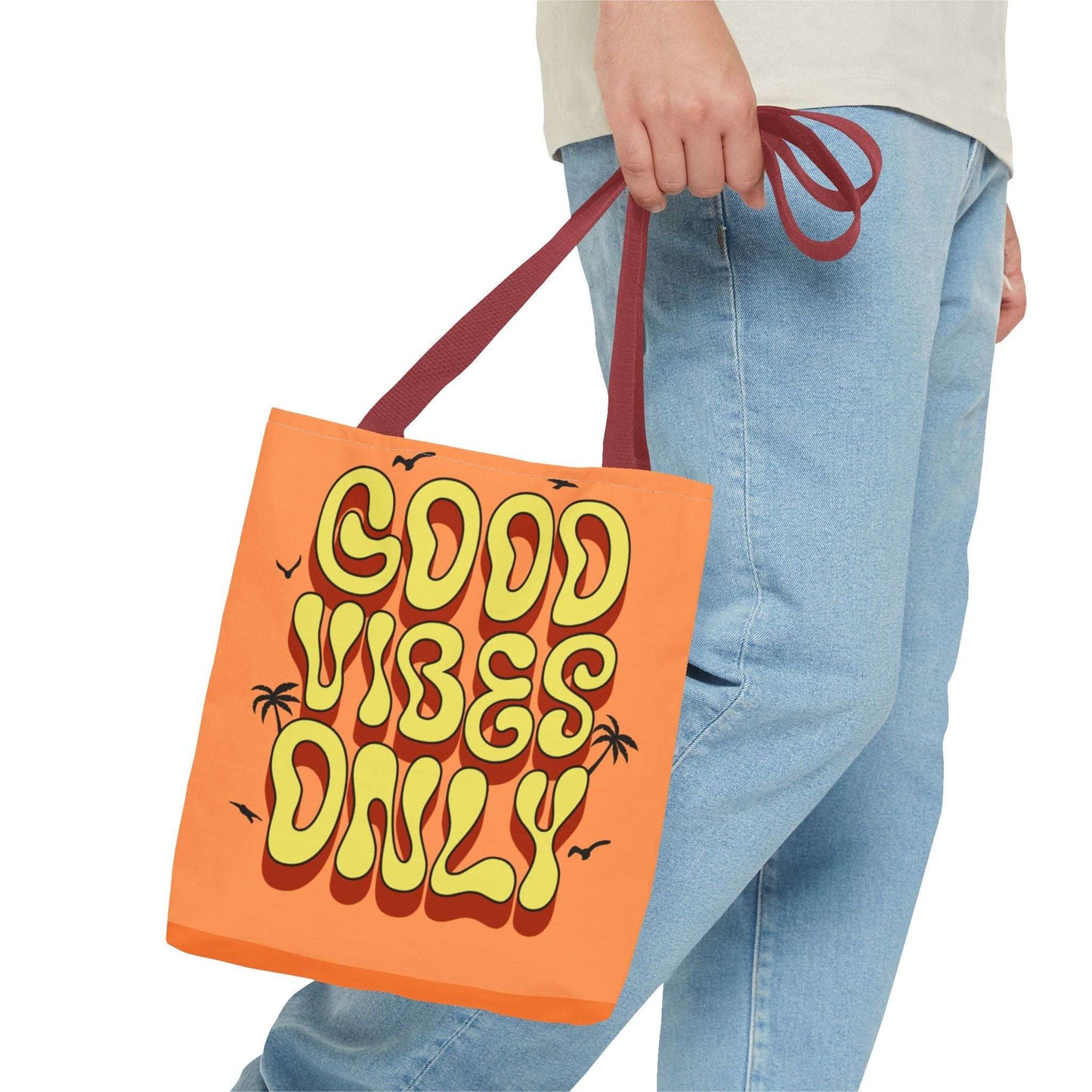 Good Vibes Only Tote Bag – Stylish Beach & Travel Accessory